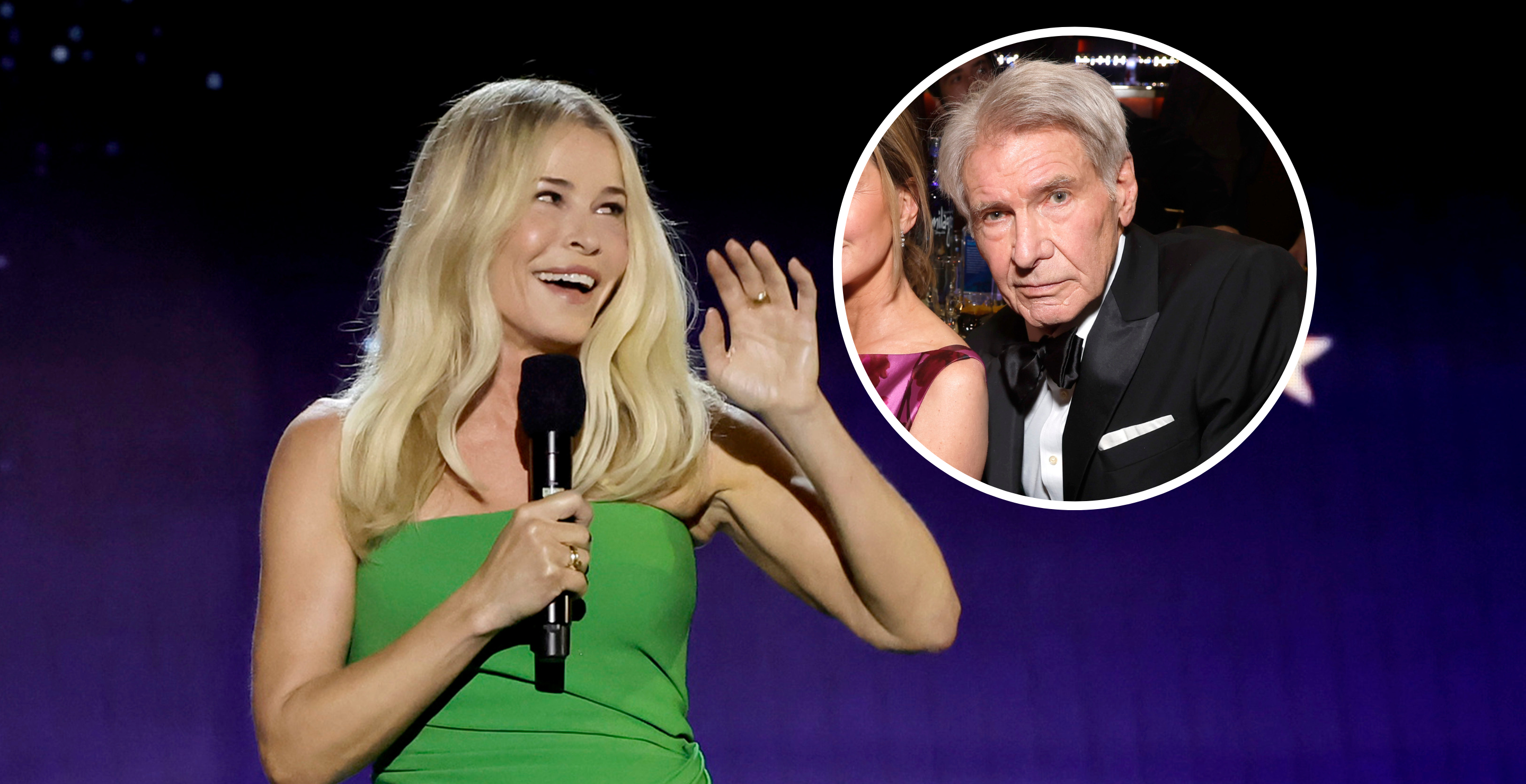 Chelsea Handler Harrison Ford 2024 Critics Choice Awards