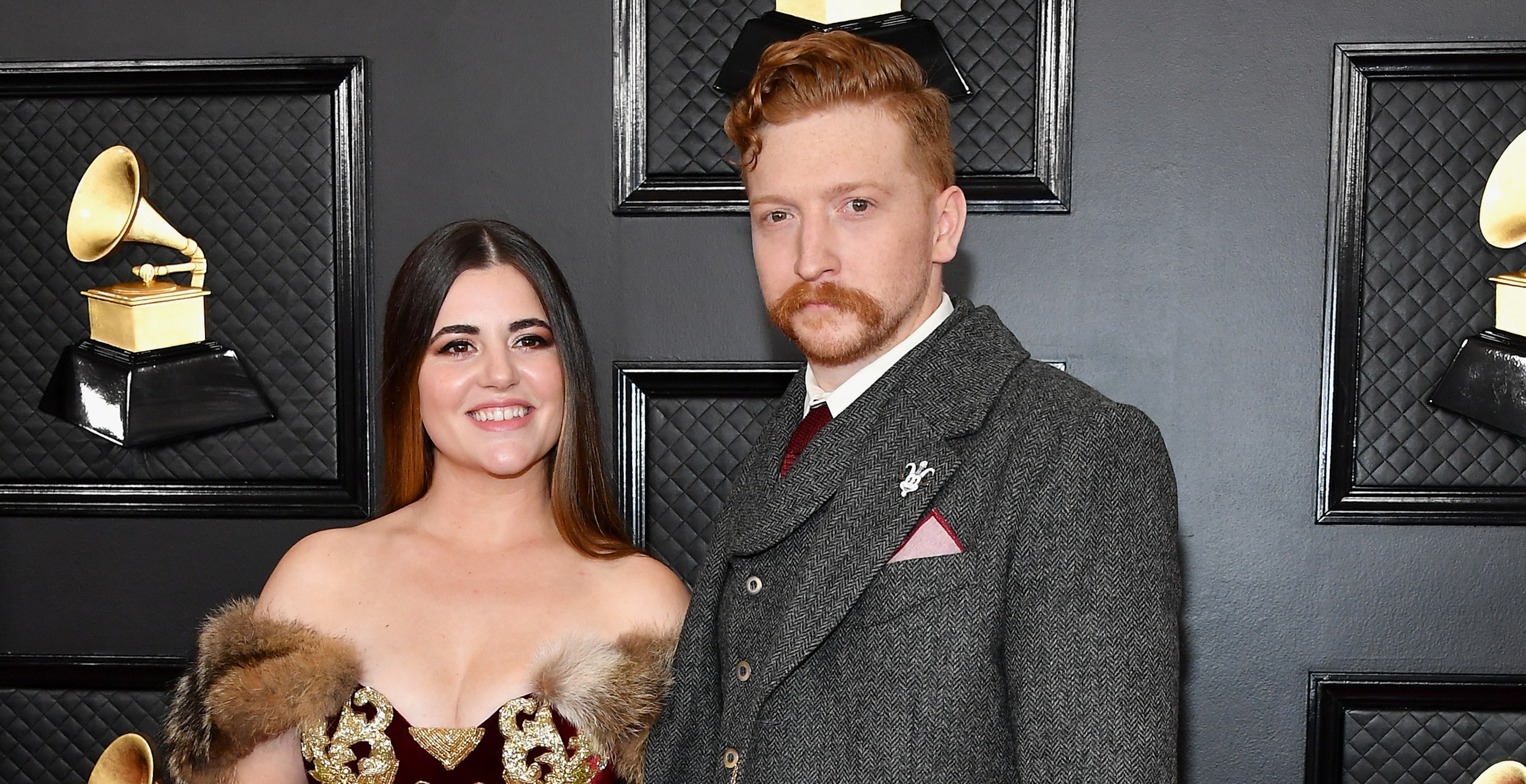 LOS ANGELES, CALIFORNIA - JANUARY 26: (L-Senora May and Tyler Childers attend the 62nd Annual GRAMMY Awards at Staples Center on January 26, 2020 in Los Angeles, California.