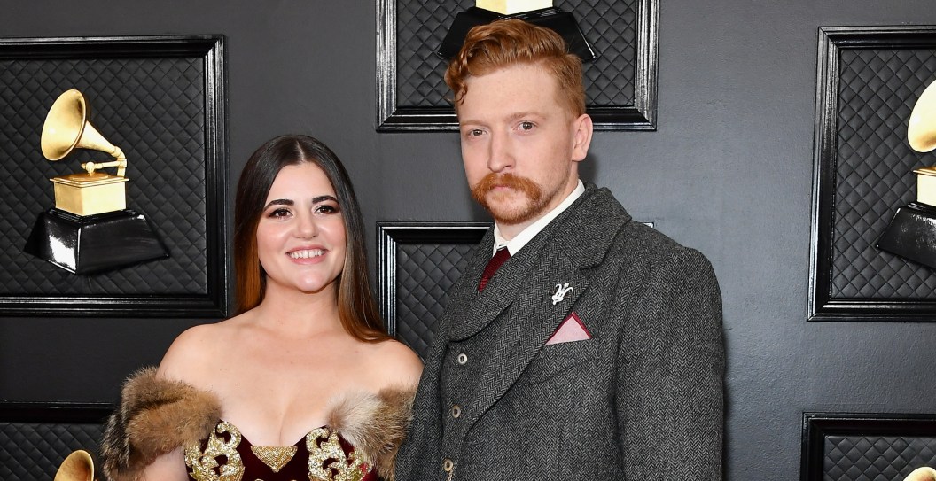 LOS ANGELES, CALIFORNIA - JANUARY 26: (L-Senora May and Tyler Childers attend the 62nd Annual GRAMMY Awards at Staples Center on January 26, 2020 in Los Angeles, California.