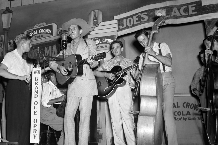 Country singer songwriter Hank Williams performs with the Drifting Cowboys