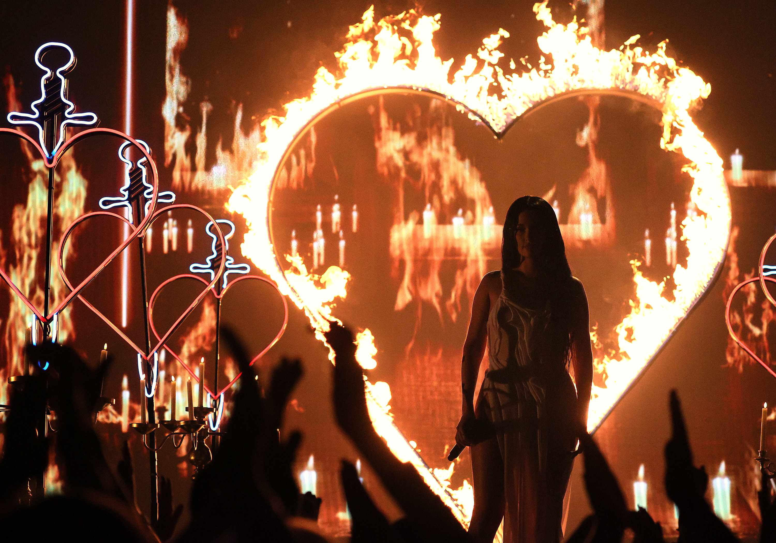 NEW YORK, NEW YORK - SEPTEMBER 12: Kacey Musgraves performs onstage during the 2021 MTV Video Music Awards at Barclays Center on September 12, 2021 in the Brooklyn borough of New York City. (