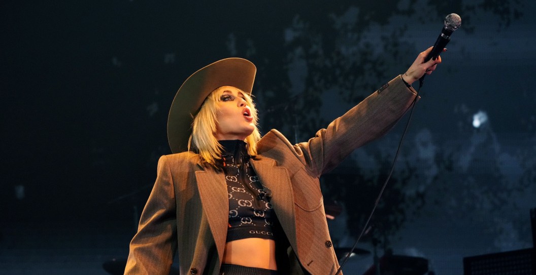 LOS ANGELES, CALIFORNIA - FEBRUARY 12: Miley Cyrus performs onstage during the Bud Light Super Bowl Music Festival at Crypto.com Arena on February 12, 2022 in Los Angeles, California.