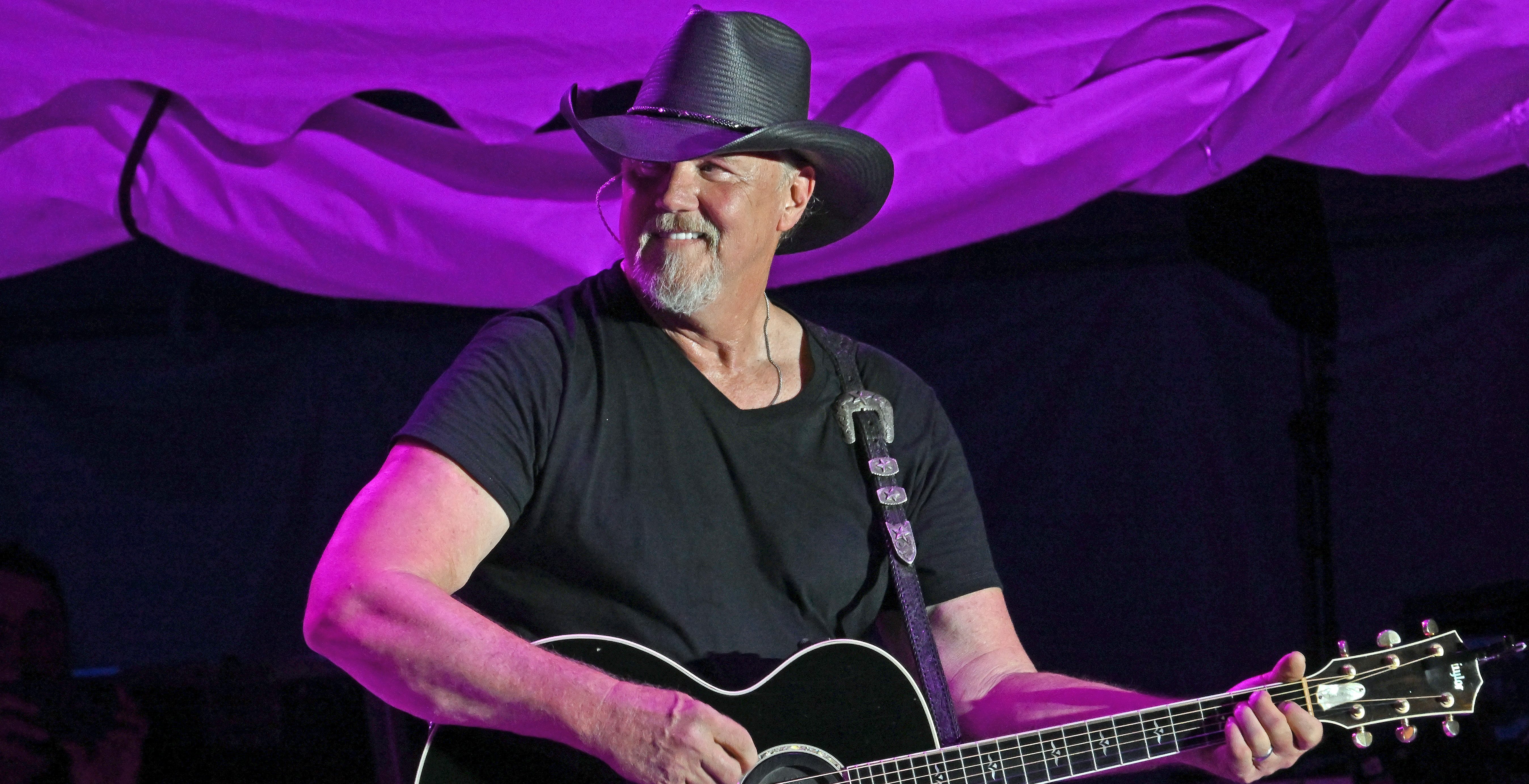 LOUISVILLE, KENTUCKY - AUGUST 26: Trace Adkins performs during the Kentucky State Fair at Kentucky Exposition Center on August 26, 2022 in Louisville, Kentucky.