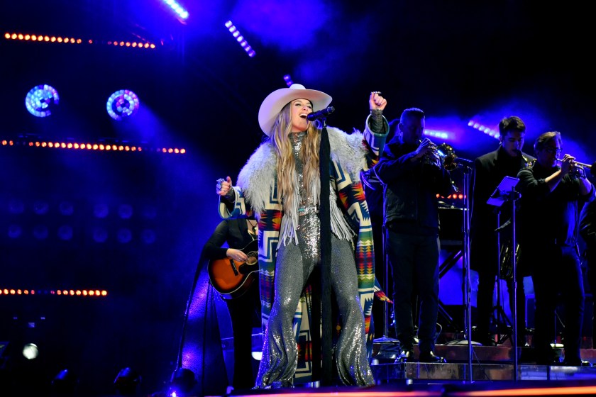 NASHVILLE, TENNESSEE - DECEMBER 31: Lainey Wilson performs onstage for New Year's Eve Live: Nashville's Big Bash at Bicentennial Capitol Mall State Park on December 31, 2023 in Nashville, Tennessee.