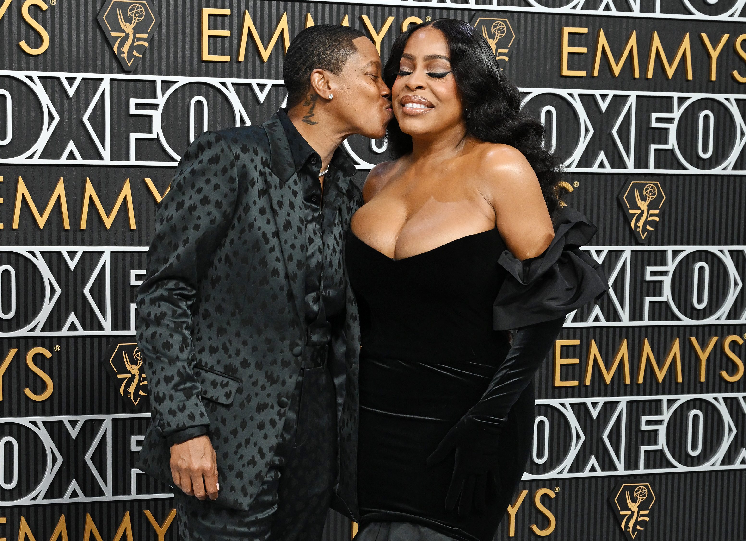 Jessica Betts and Niecy Nash Betts at the 75th Primetime Emmy Awards held at the Peacock Theater on January 15, 2024 in Los Angeles, California. 