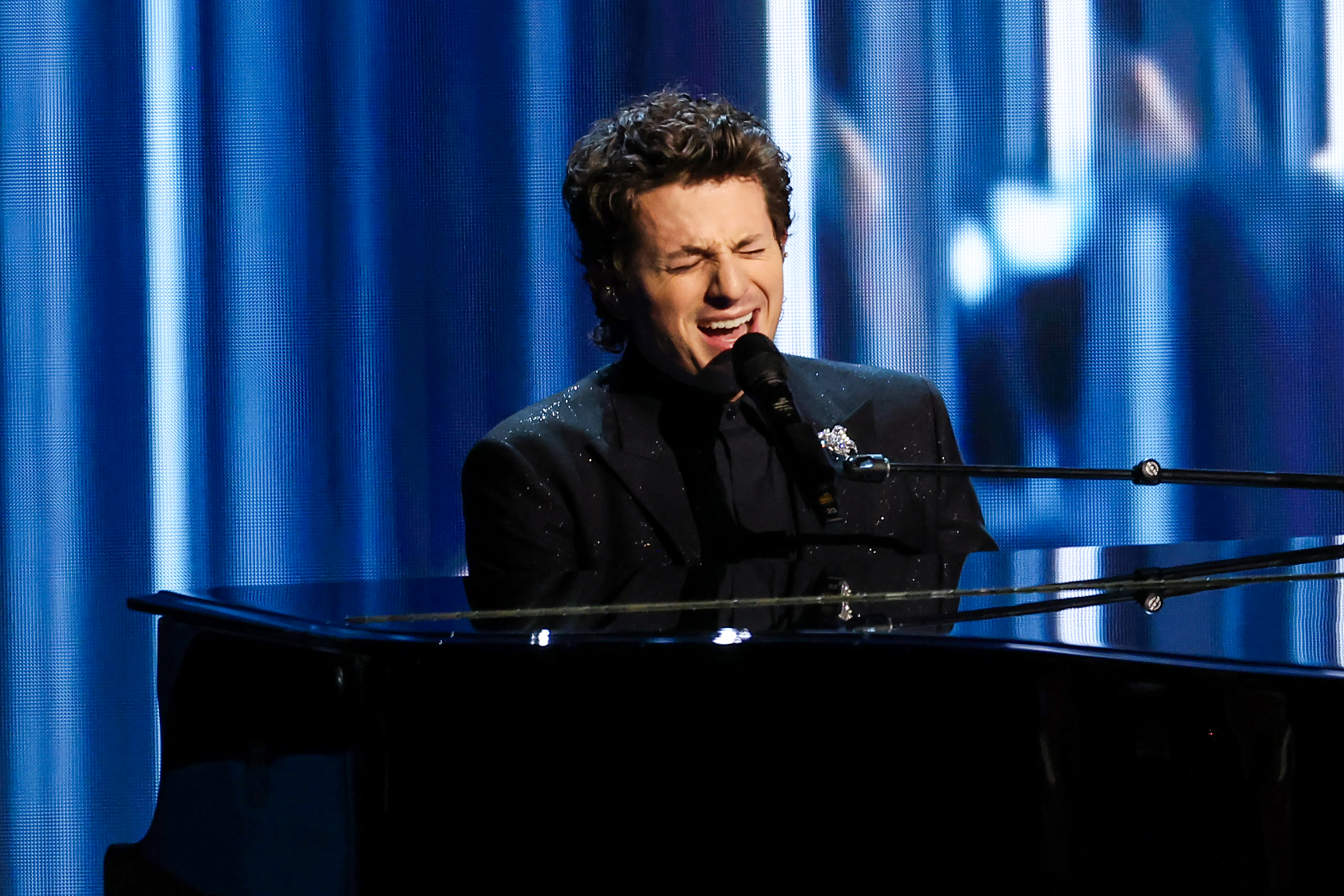 LOS ANGELES, CALIFORNIA - JANUARY 15: Charlie Puth performs onstage during the 75th Primetime Emmy Awards at Peacock Theater on January 15, 2024 in Los Angeles, California.