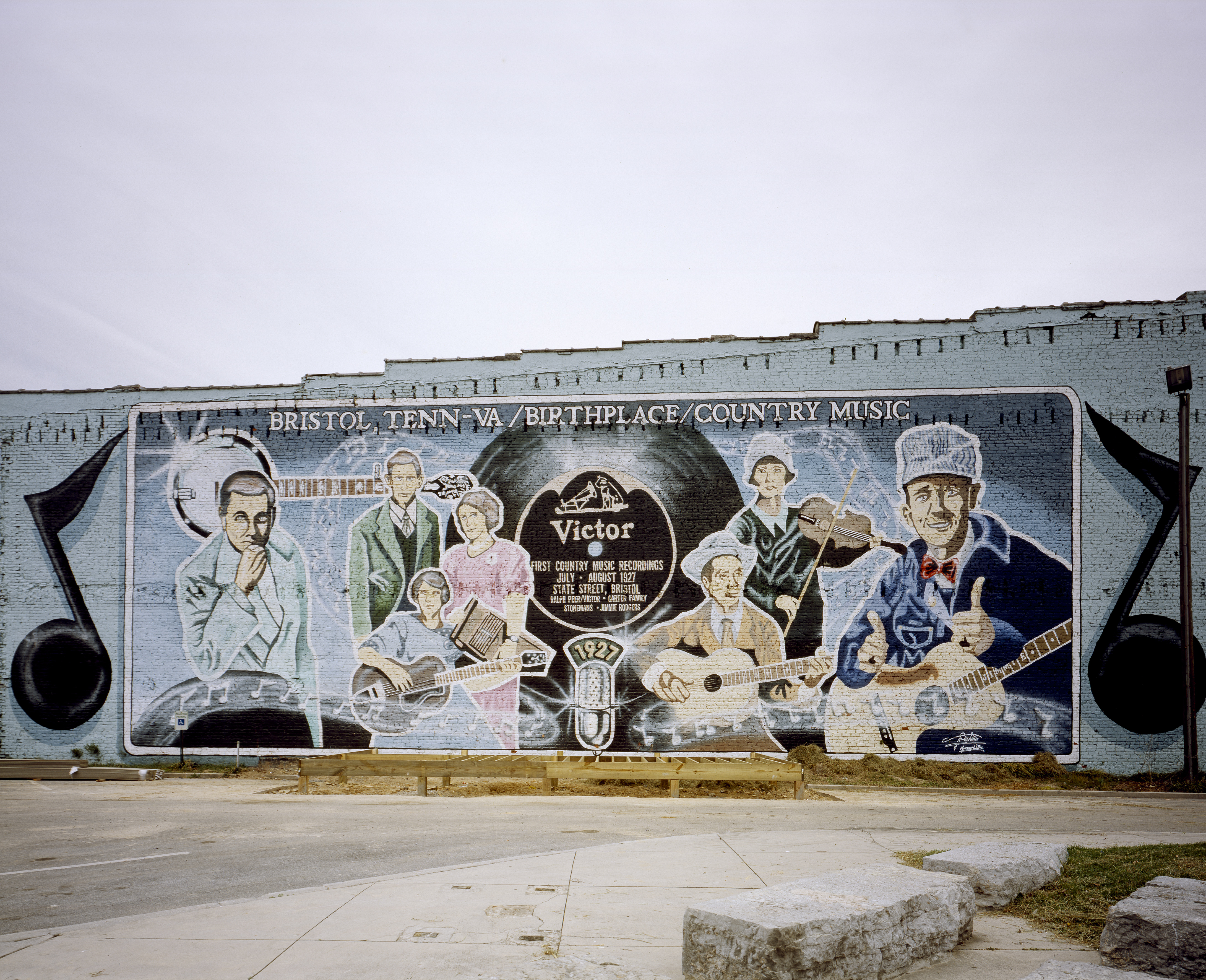 UNITED STATES - APRIL 15: Mural to Country Music in Bristol, Virginia