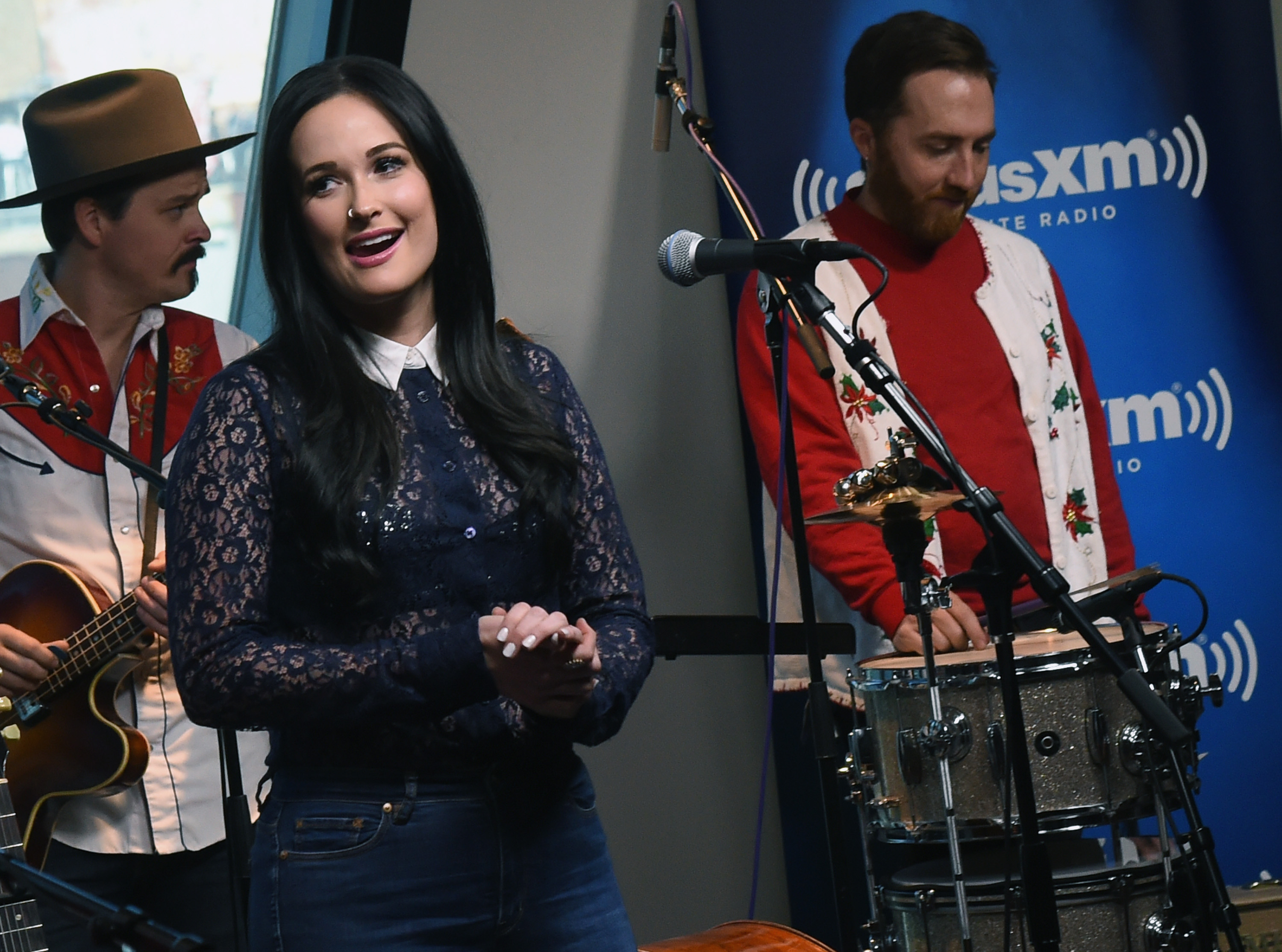 NASHVILLE, TN - NOVEMBER 16: Kacey Musgraves performs songs from her Christmas album "A Very Kacey Christmas" At The SiriusXM Studios In Nashville; Performance To Air On The Highway Channel on November 16, 2016 in Nashville, Tennessee. 