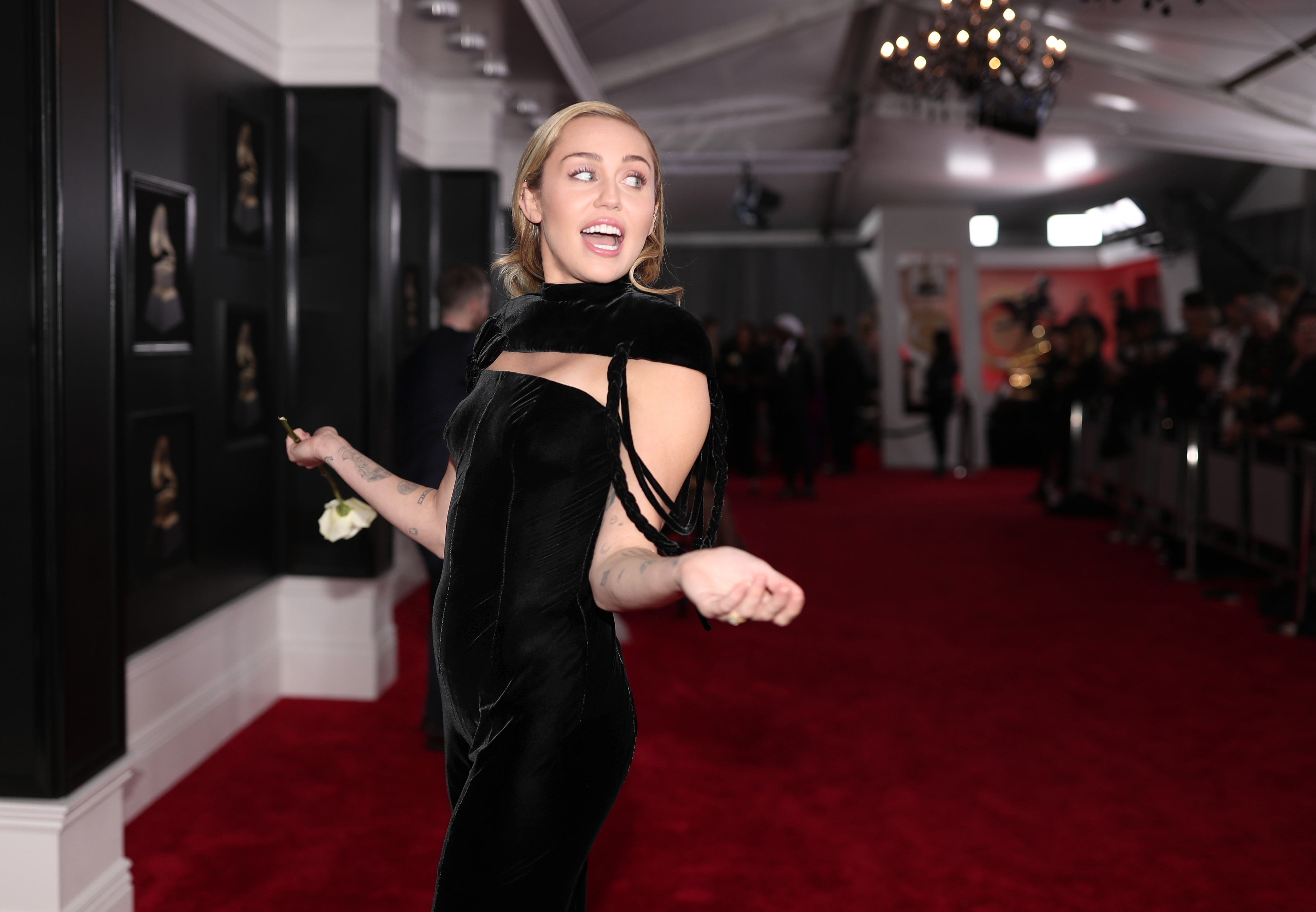 NEW YORK, NY - JANUARY 28: Recording artist Miley Cyrus attends the 60th Annual GRAMMY Awards at Madison Square Garden on January 28, 2018 in New York City. 