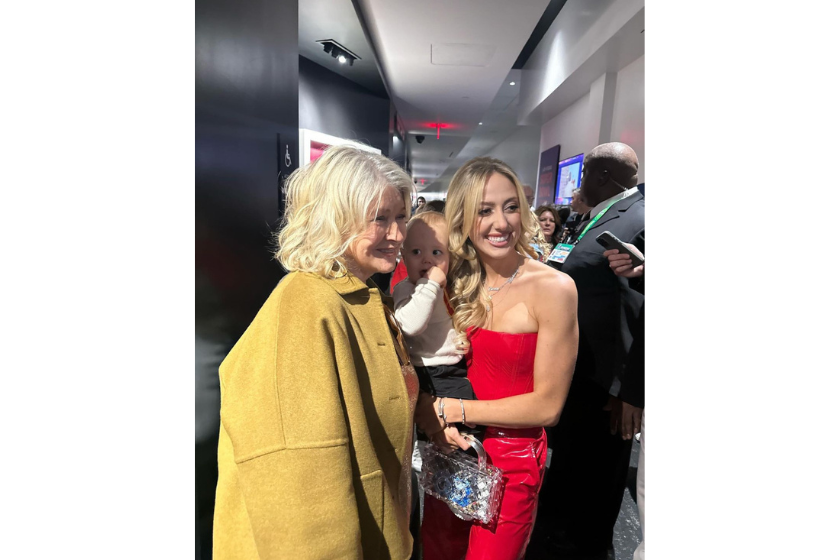 Martha Stewart and Brittany Mahomes 2024 Super Bowl