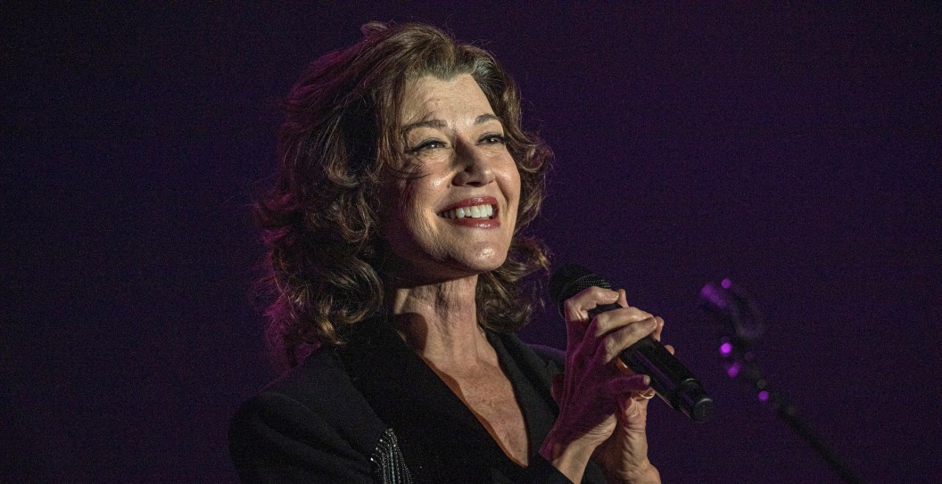 EL CAJON, CALIFORNIA - MARCH 07: Musician Amy Grant performs on stage at The Magnolia on March 07, 2023 in El Cajon, California.