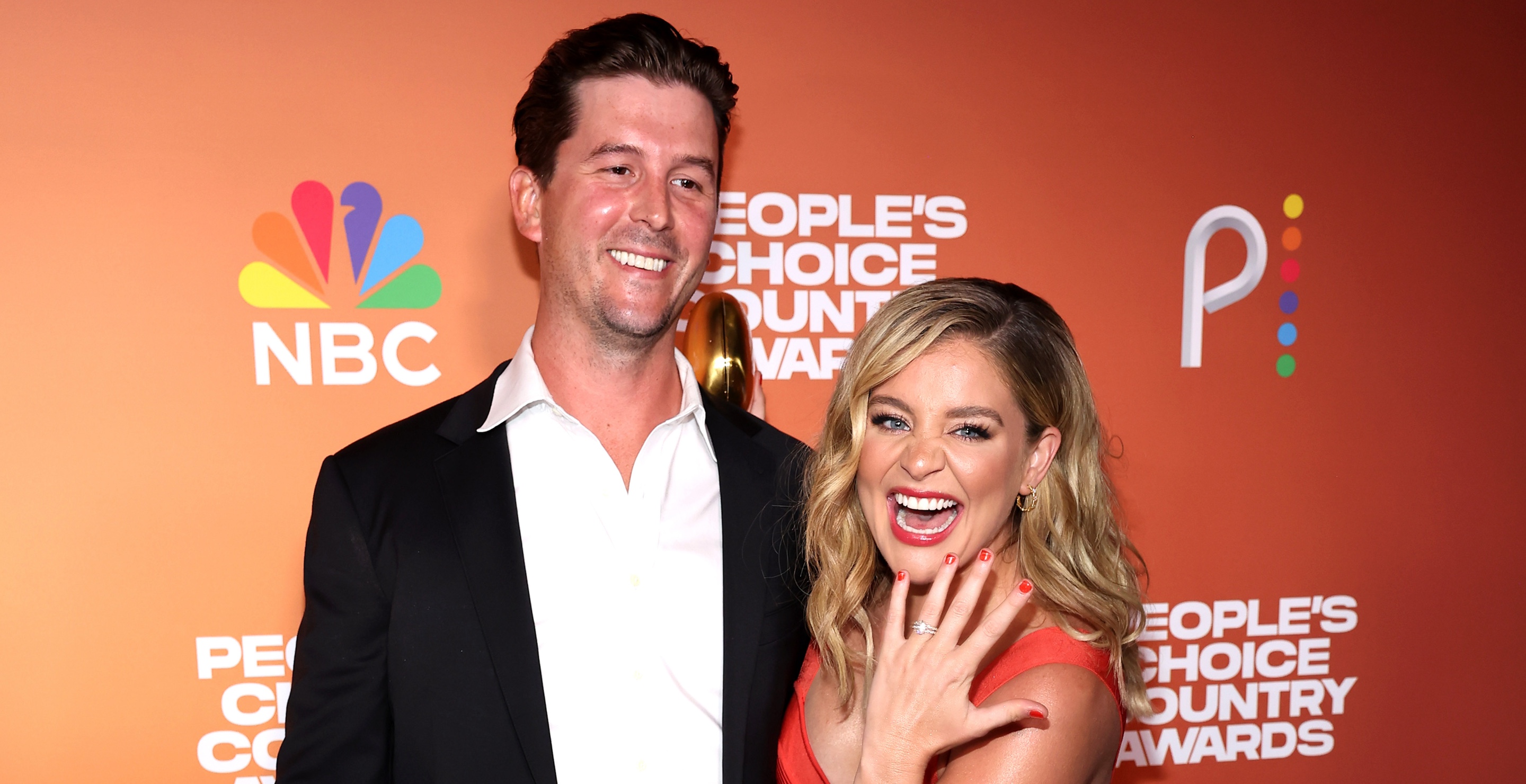 NASHVILLE, TENNESSEE - SEPTEMBER 28: (L-R) Cam Arnold and Lauren Alaina attend the 2023 People's Choice Country Awards at The Grand Ole Opry on September 28, 2023 in Nashville, Tennessee.