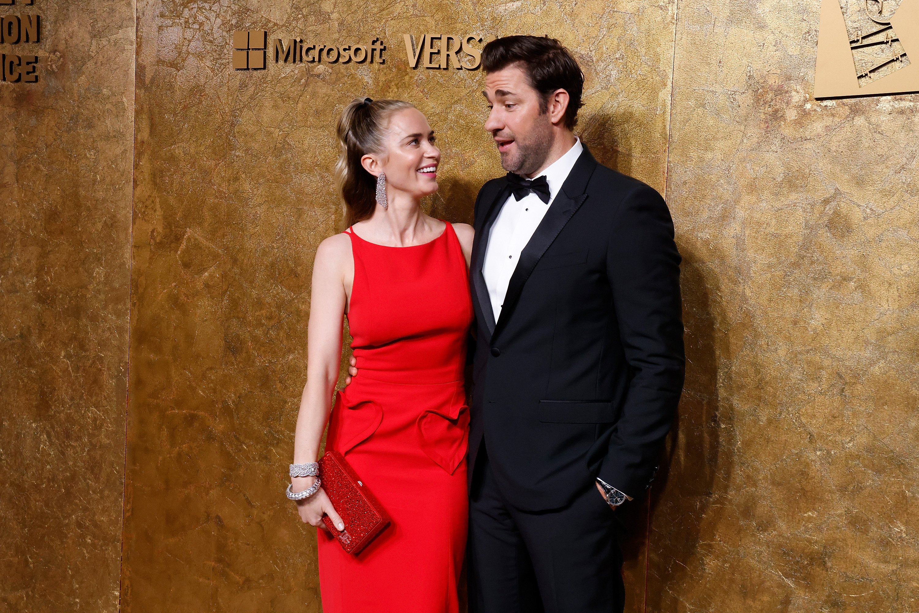NEW YORK, NEW YORK - SEPTEMBER 28: Emily Blunt and John Krasinski attend the Clooney Foundation for Justice's 2023 Albie Awards at New York Public Library on September 28, 2023 in New York City. 