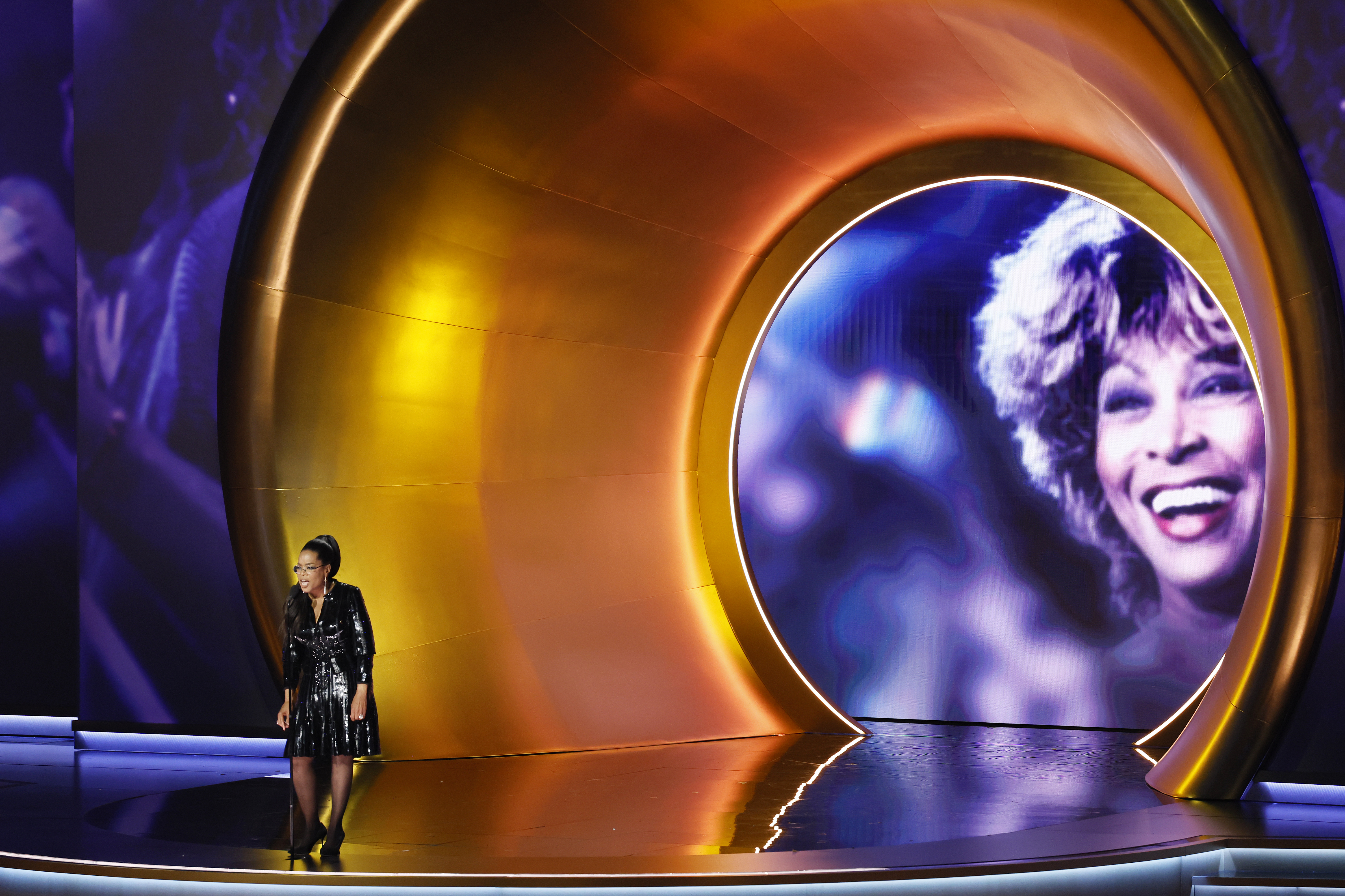 Los Angeles, CA - February 04: Oprah Winfrey at the 66th Grammy Awards held at the Crypto.com Arena in Los Angeles, CA, Sunday, Feb. 4, 2024. 