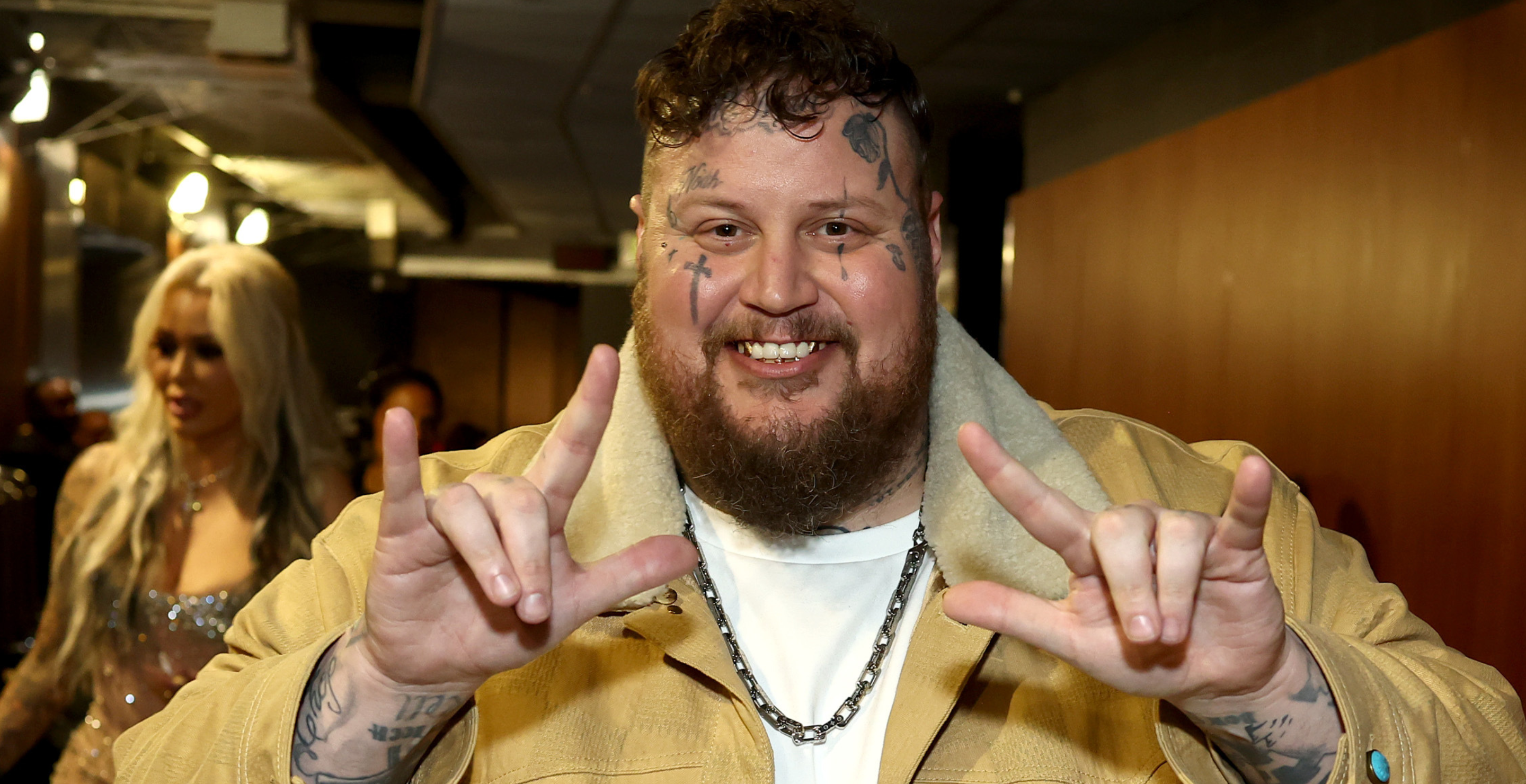 Jelly Roll attends the 66th GRAMMY Awards at Crypto.com Arena on February 04, 2024 in Los Angeles, California.
