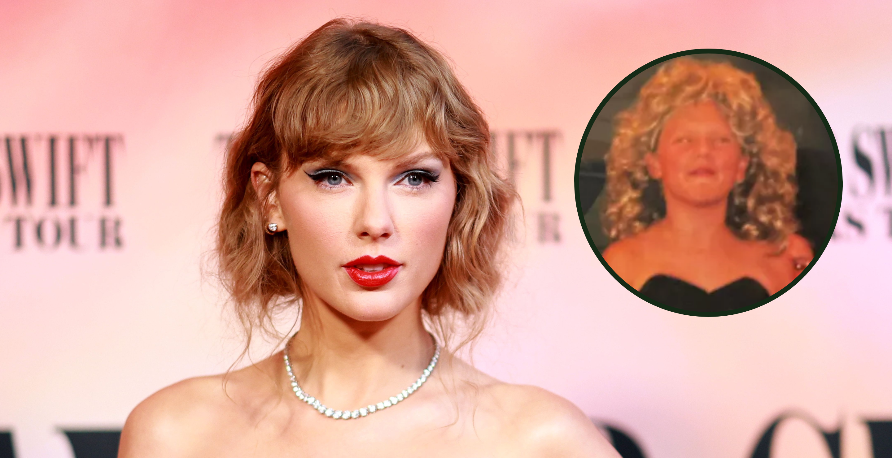 LOS ANGELES, CALIFORNIA - OCTOBER 11: Taylor Swift attends "Taylor Swift: The Eras Tour" Concert Movie World Premiere at AMC The Grove 14 on October 11, 2023 in Los Angeles, California and screengrab via Tobin Mitnick's Instagram account.