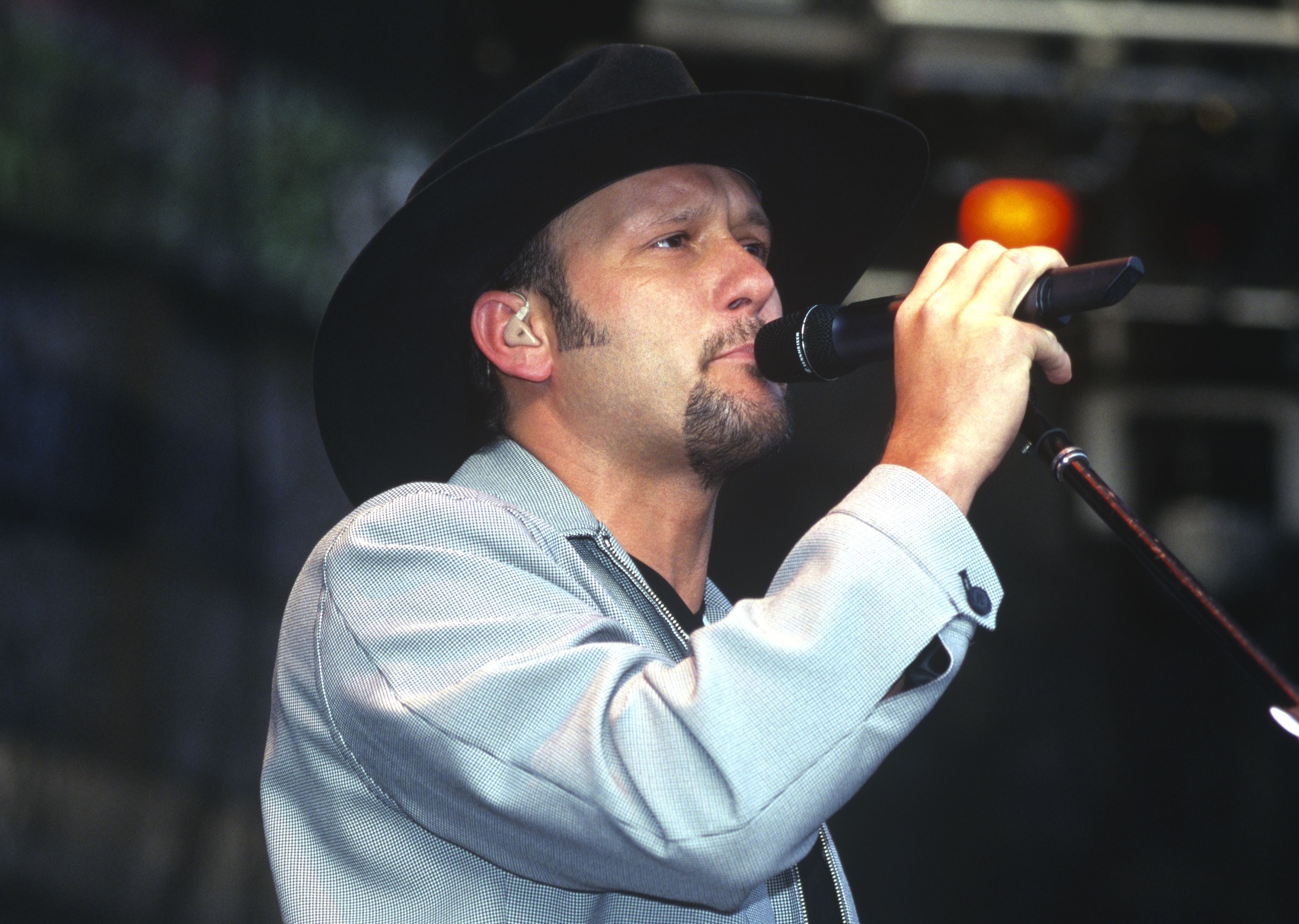 Tim McGraw performs during the George Strait Music Festival at Oakland Coliseum on April 26, 1998 in Oakland, California.