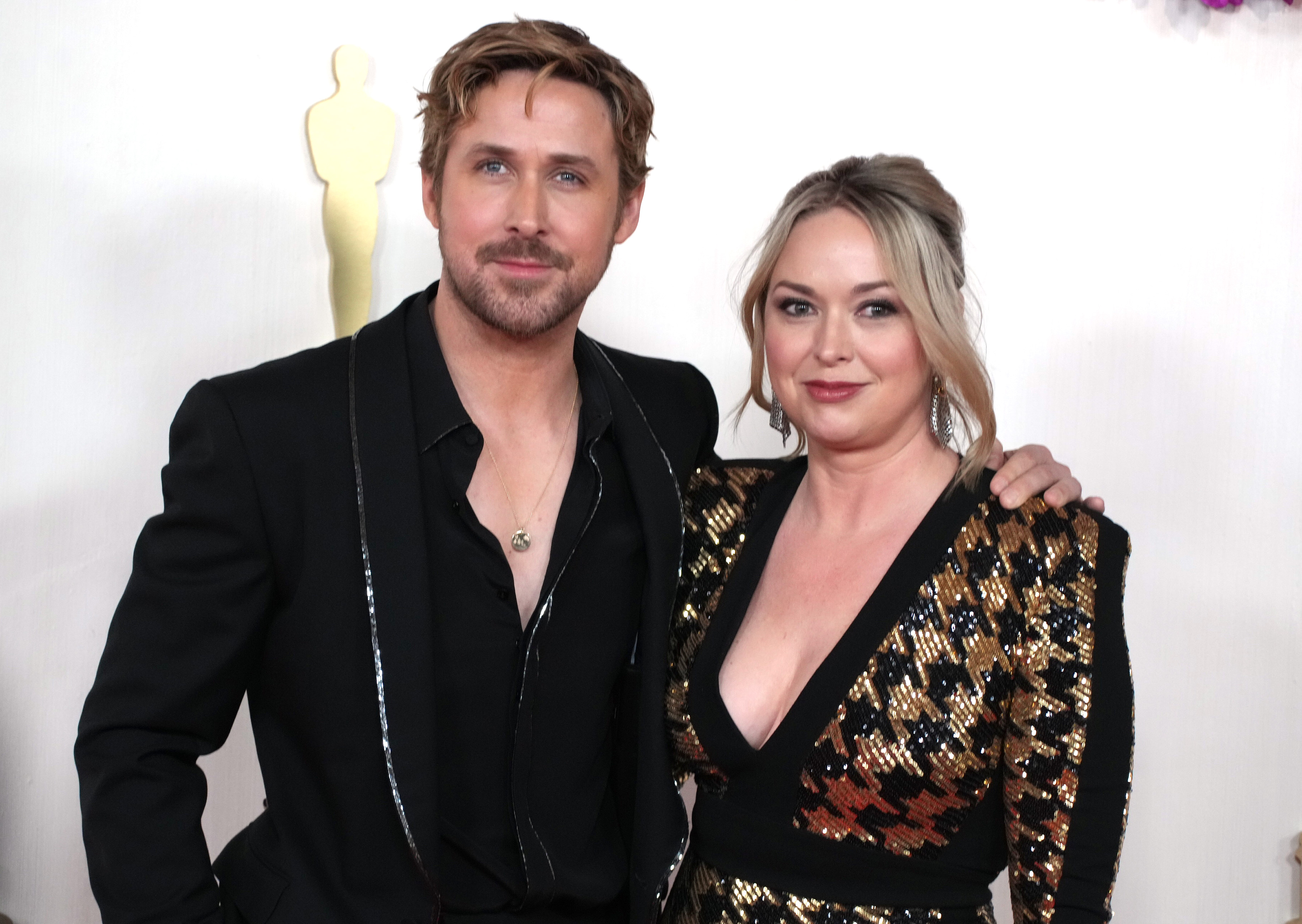 HOLLYWOOD, CALIFORNIA - MARCH 10: Ryan Gosling and Mandi Gosling attend the 96th Annual Academy Awards at Dolby Theatre on March 10, 2024 in Hollywood, California. 