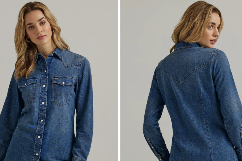 Denim button-ups are a classic Wrangler look