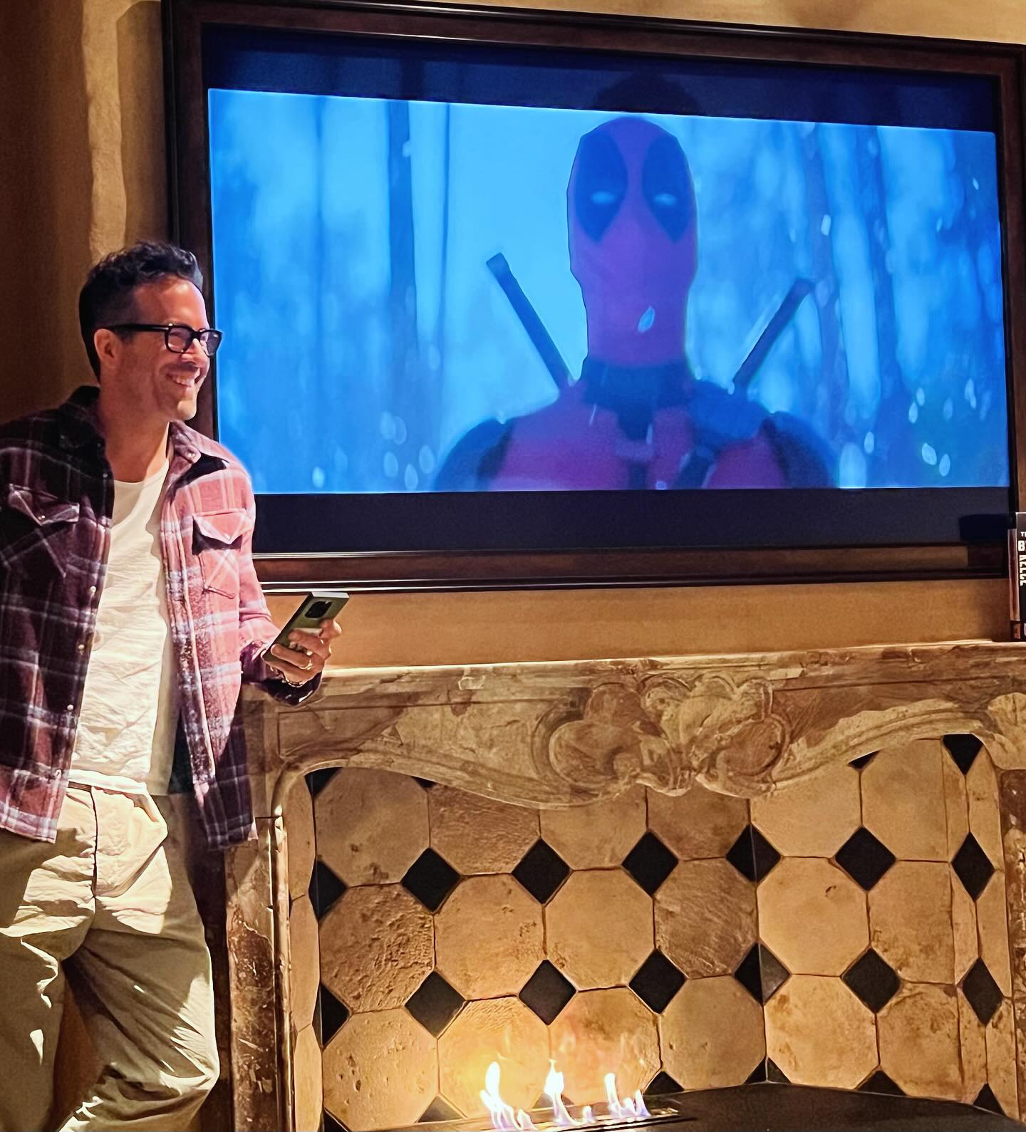 Ryan Reynolds in his NY home