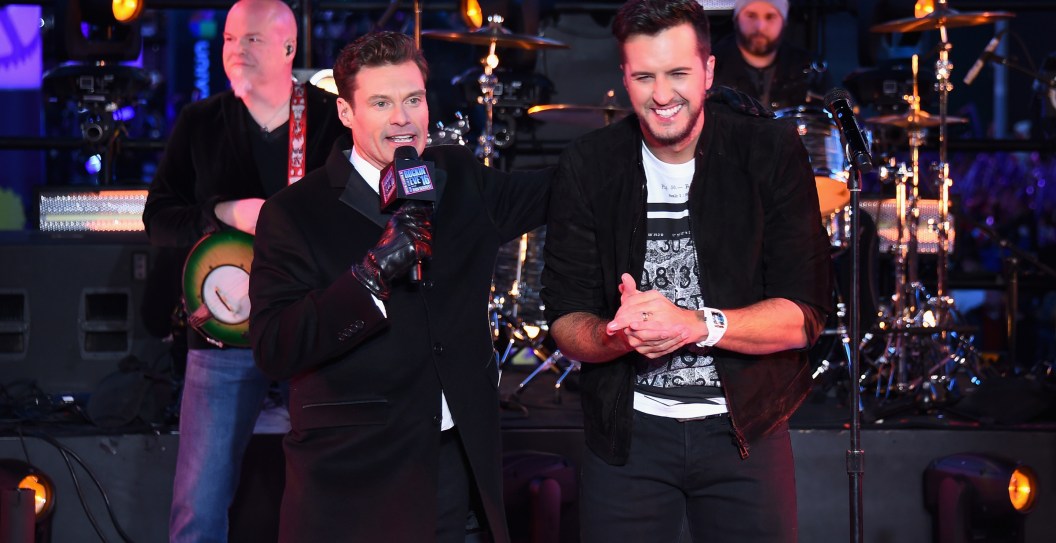 Luke Bryan Gives Ryan Seacrest A Bear Hug In Hilarious But Emotional Display on 'American Idol'