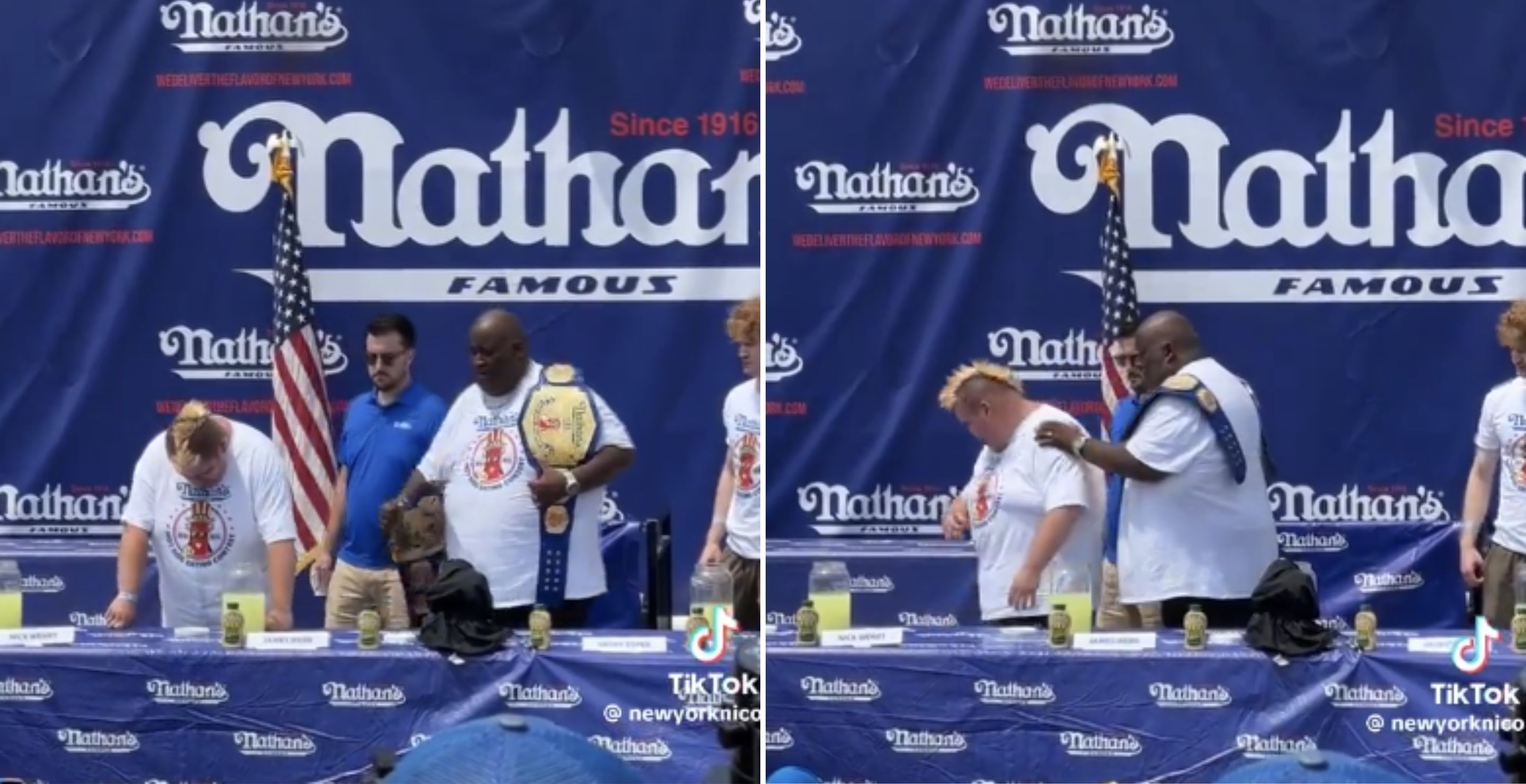A 4th Of July Lemonade Chugging Competition Goes Wrong When A Contestant Gets Terribly Sick