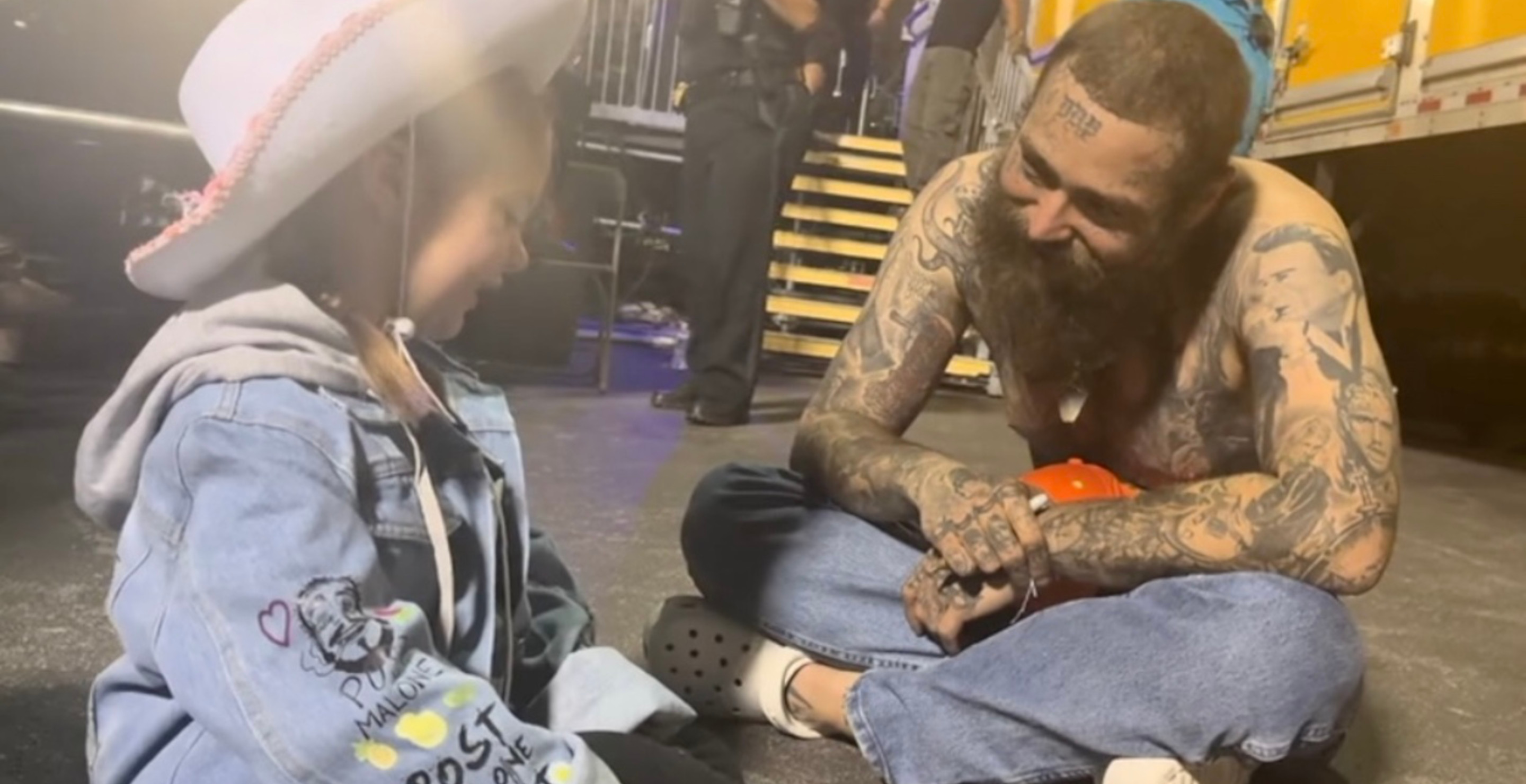 Post Malone Hs Tender Moment With Fan Who Has Brain Cancer