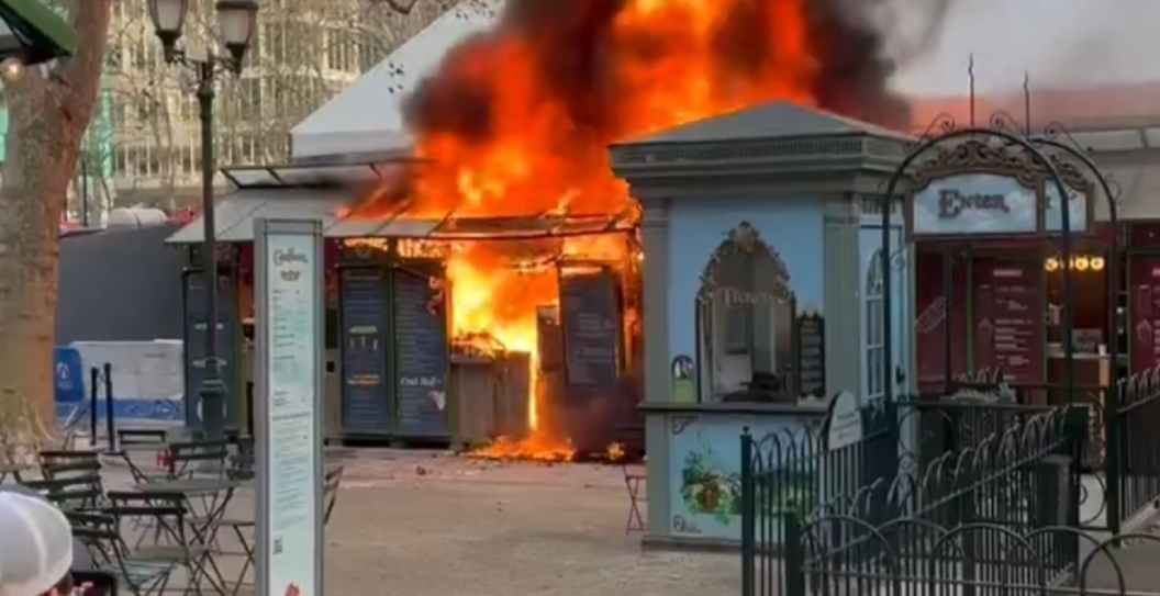 Bryant Park Winter Village Fire