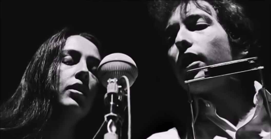 Joan Baez and Bob Dylan