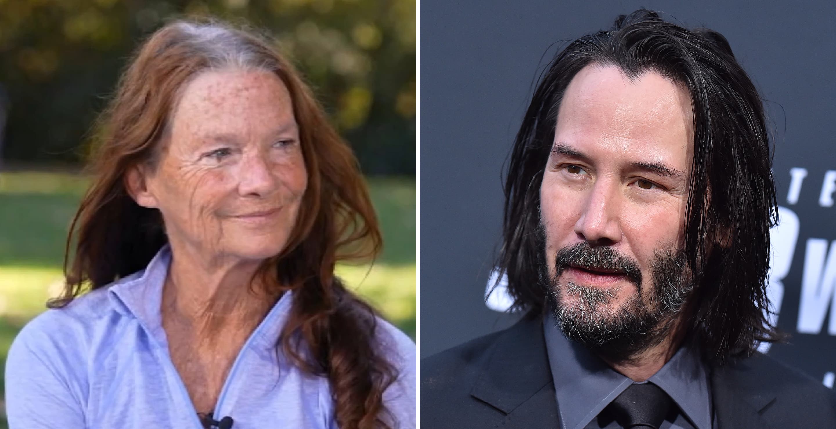 Katherine Goodson and Keanu Reeves