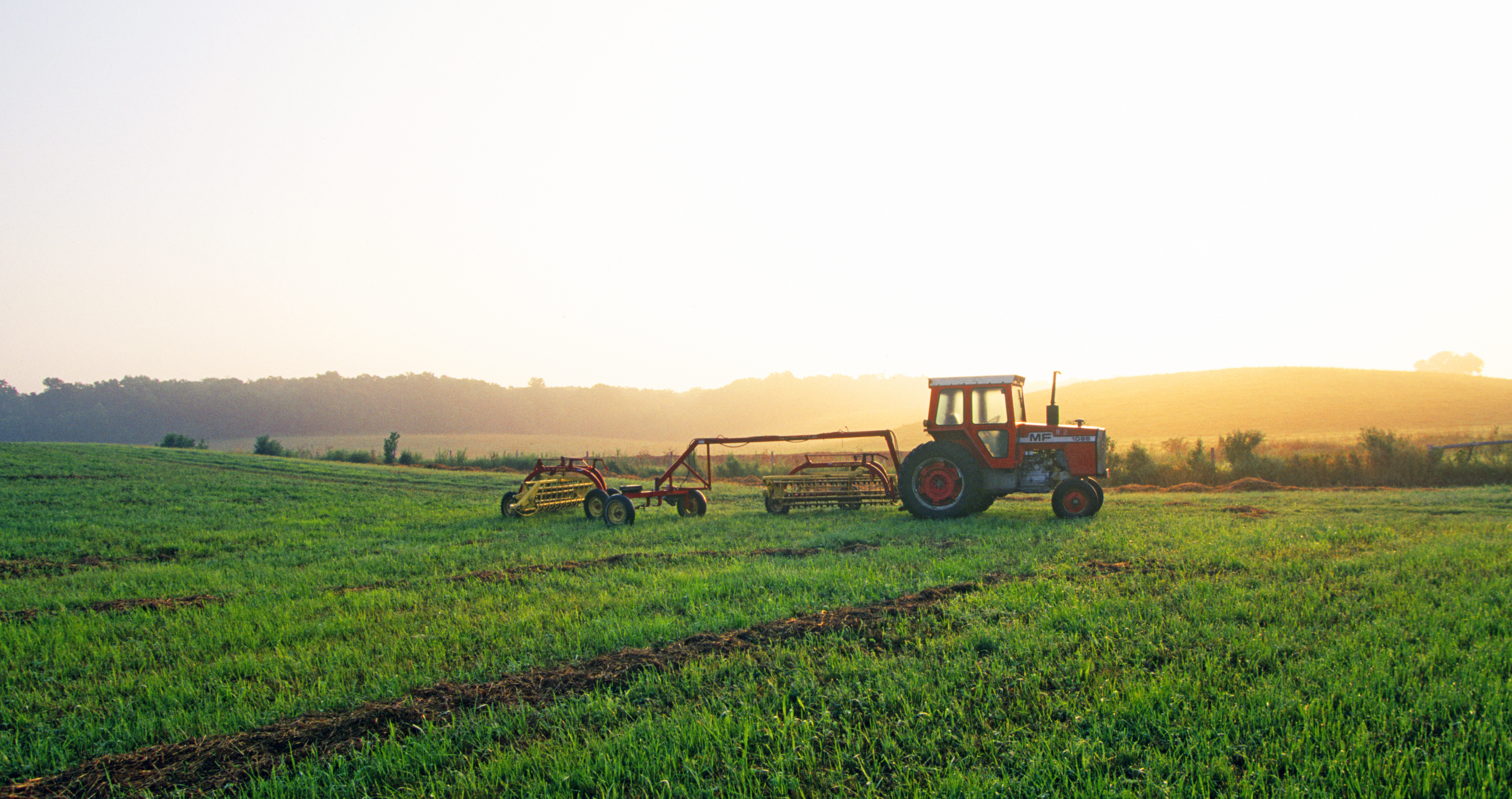 farmland and tractor