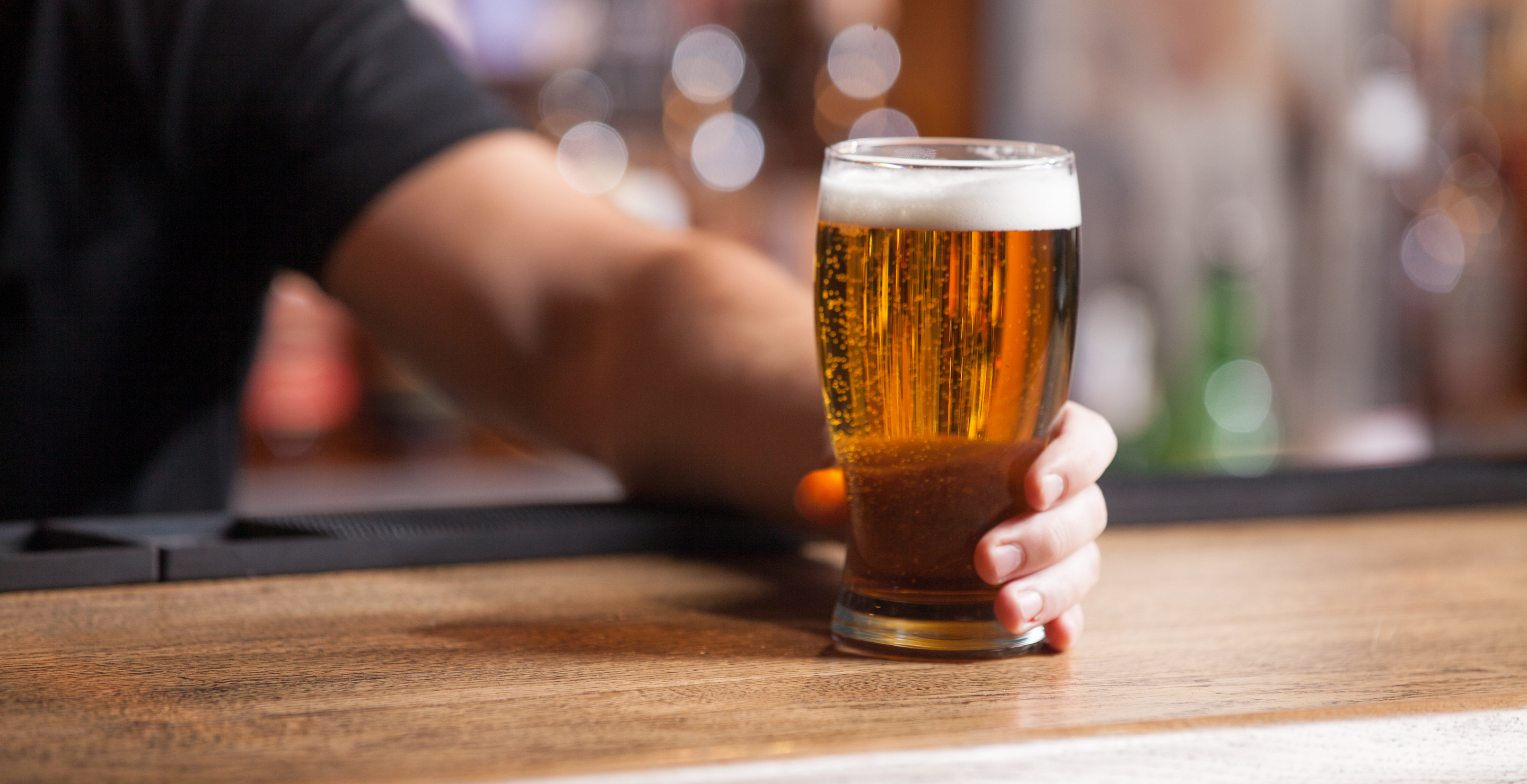 man stays in a bar from open till close as a bet