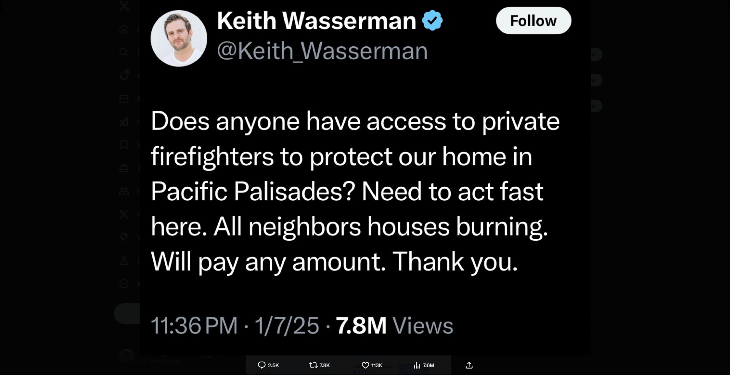 LA Millionaire Garners Controversy For Offering To Pay Private Firefighters To Protect Mansion