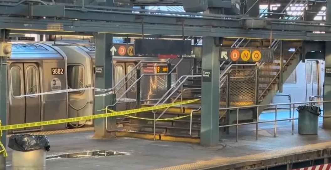 Subway Car Woman Set On Fire
