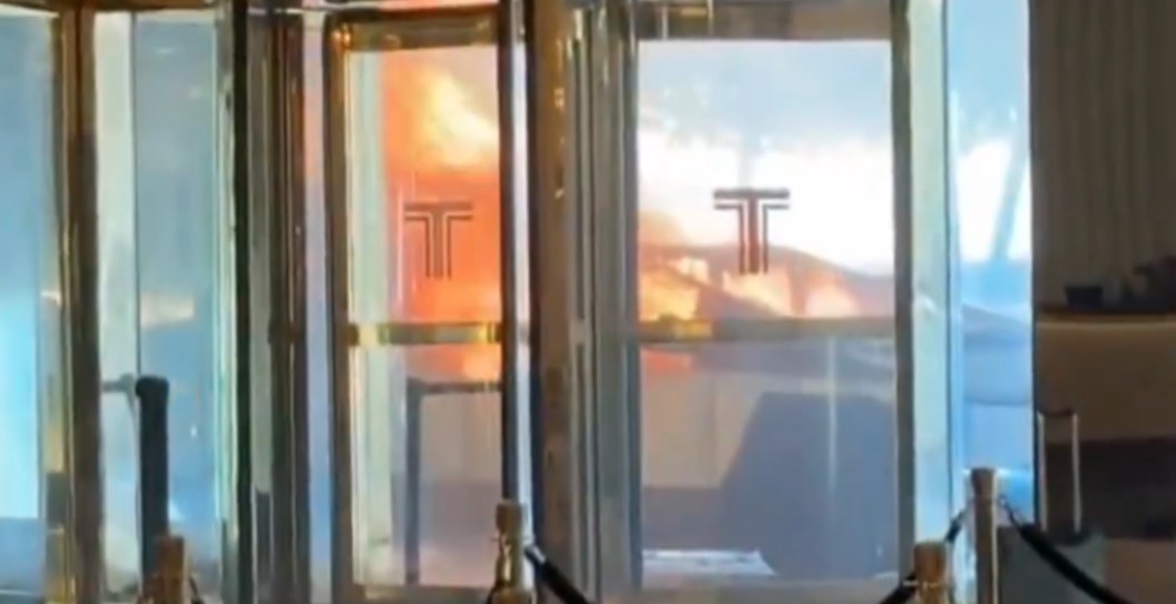Wild Footage Shows Cybertruck Exploding Outside Trump Hotel In Vegas