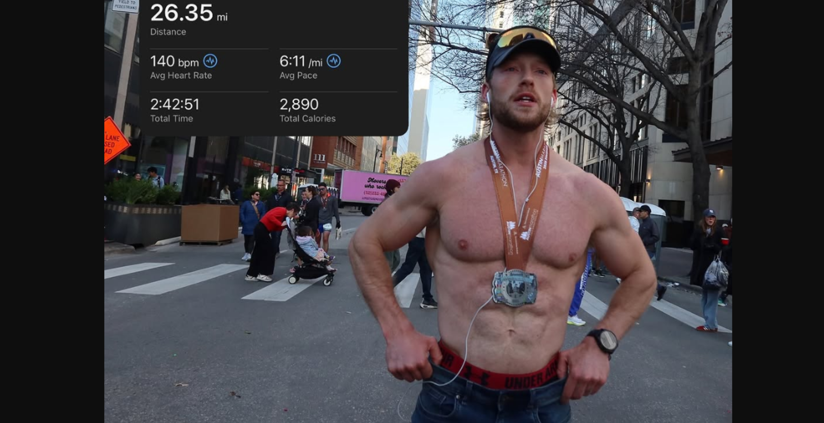 Man Goes Viral For Running Entire Marathon In Jeans