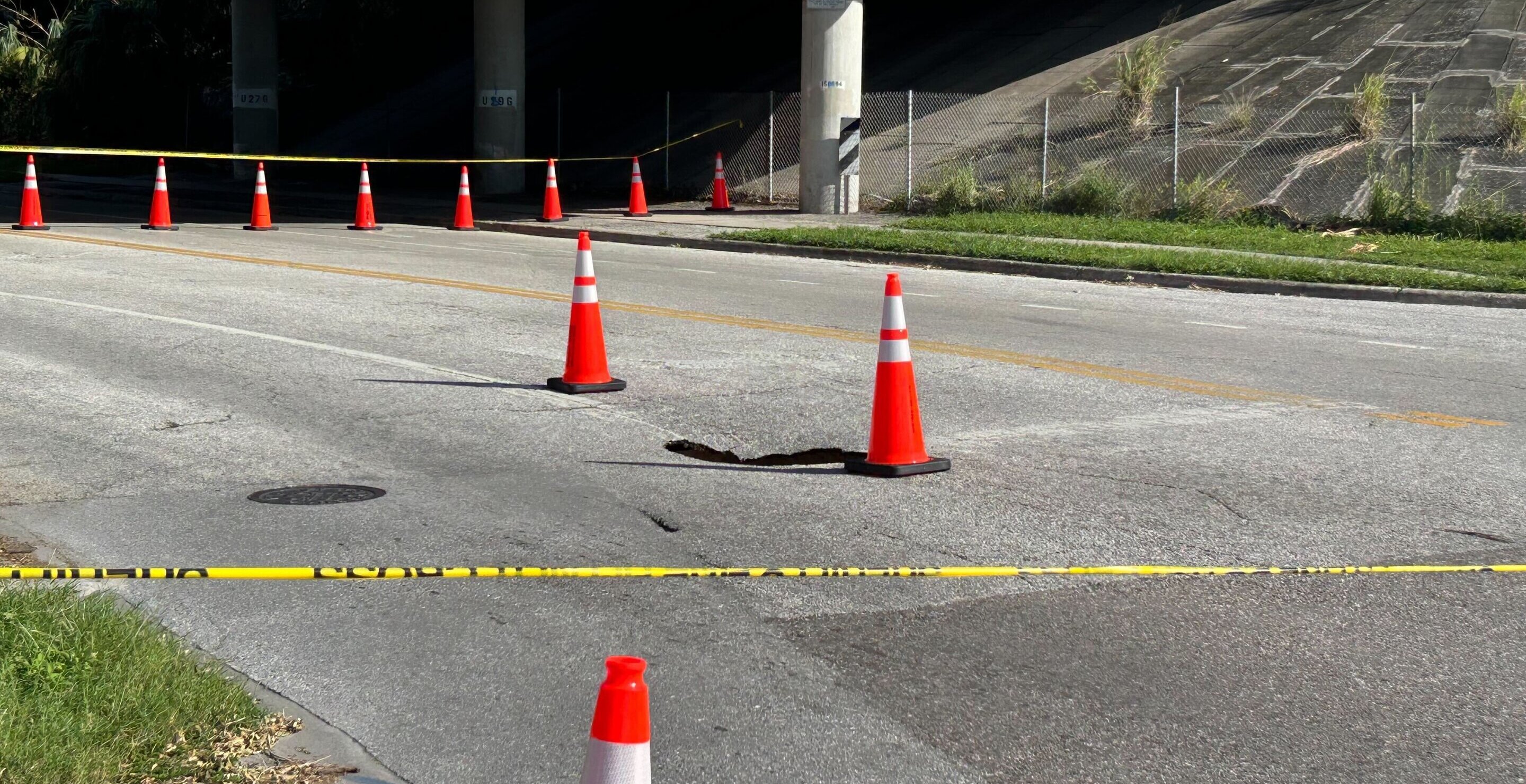 Sinkhole Opens For Second Time On Highway
