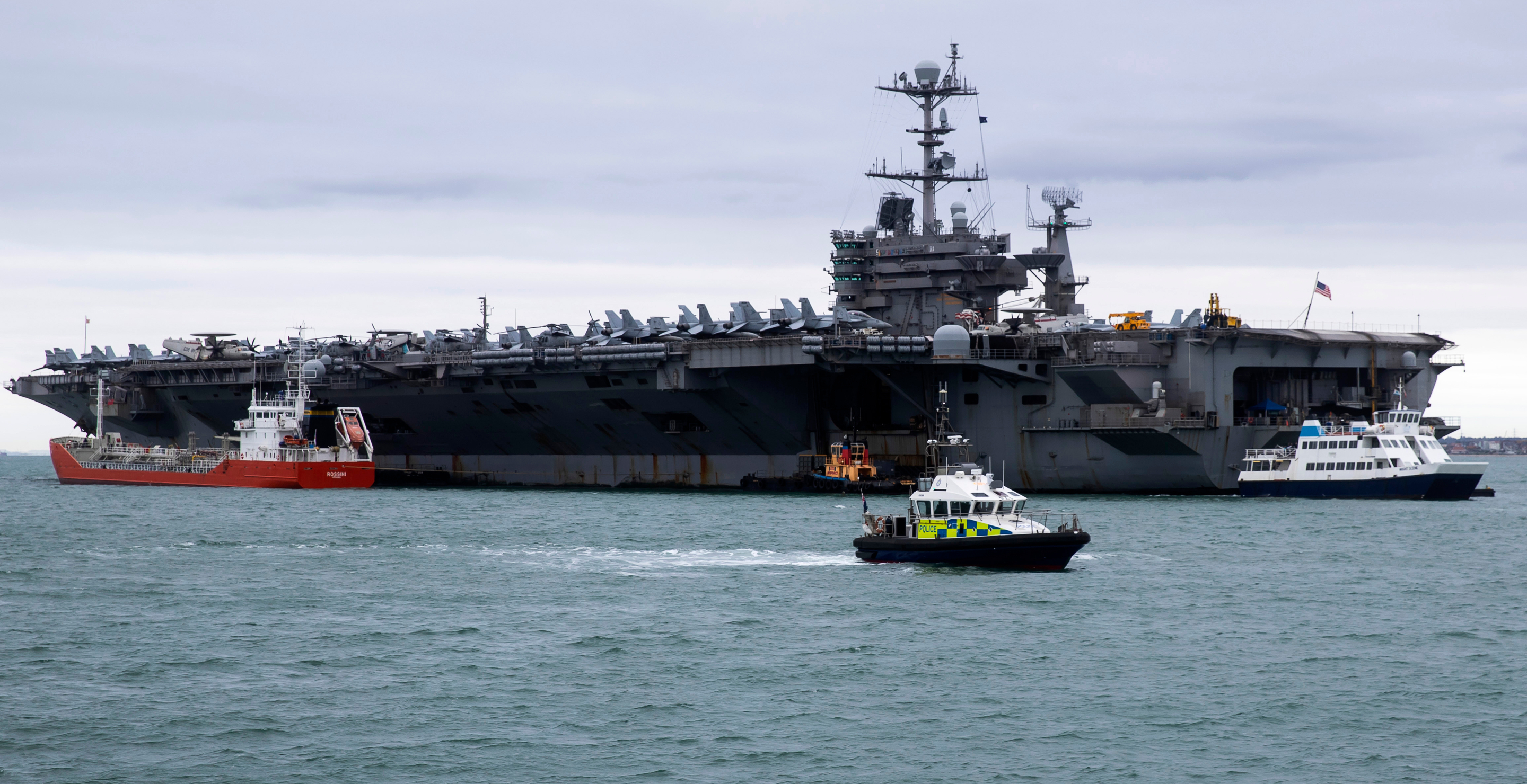 USS Harry S. Truman Aircraft Carrier Crashes Into Another Ship