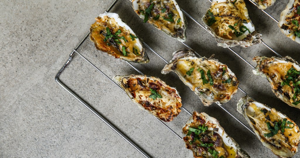 baked oysters Valentines Day recipes