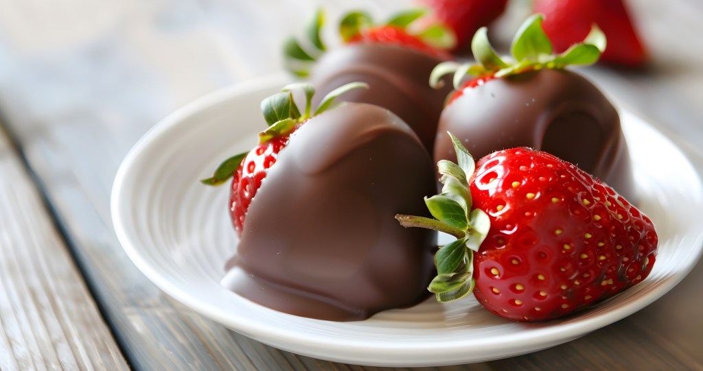 chocolate covered strawberries Valentines Day recipes desserts