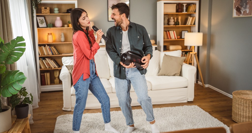 couple's karaoke at home
