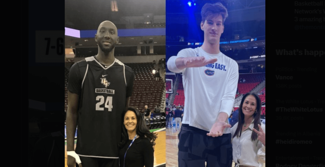 CBS Reporter’s March Madness Photo With 7-Foot-9 Goes Viral, Internet Reacts
