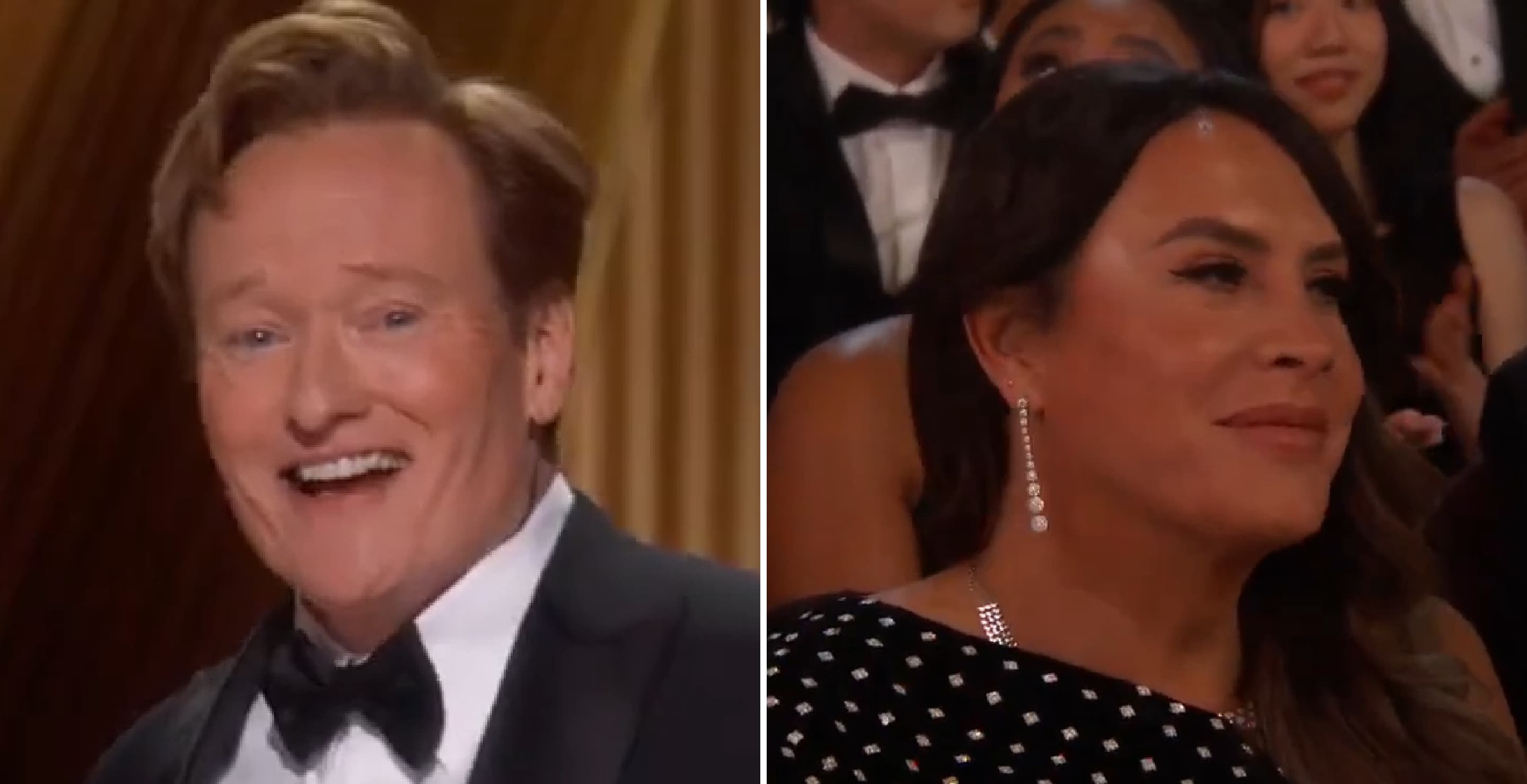 Conan O'Brien and Karla Sofía Gascón