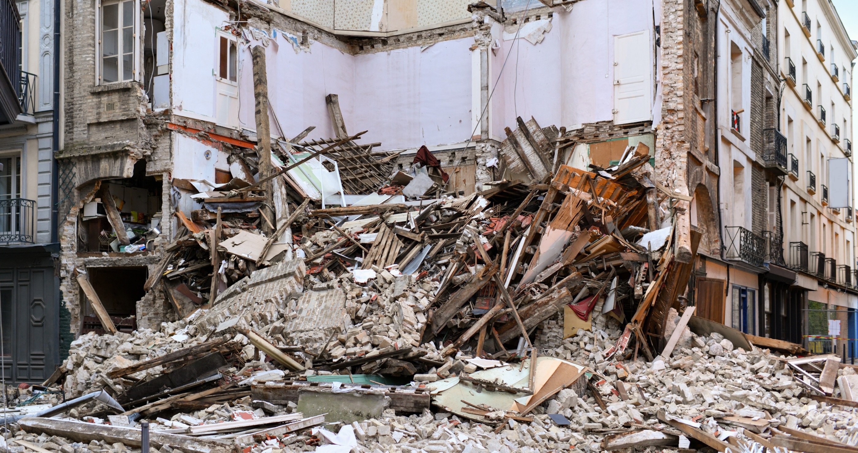 Elderly Woman Survives A Building Collapsing On Her