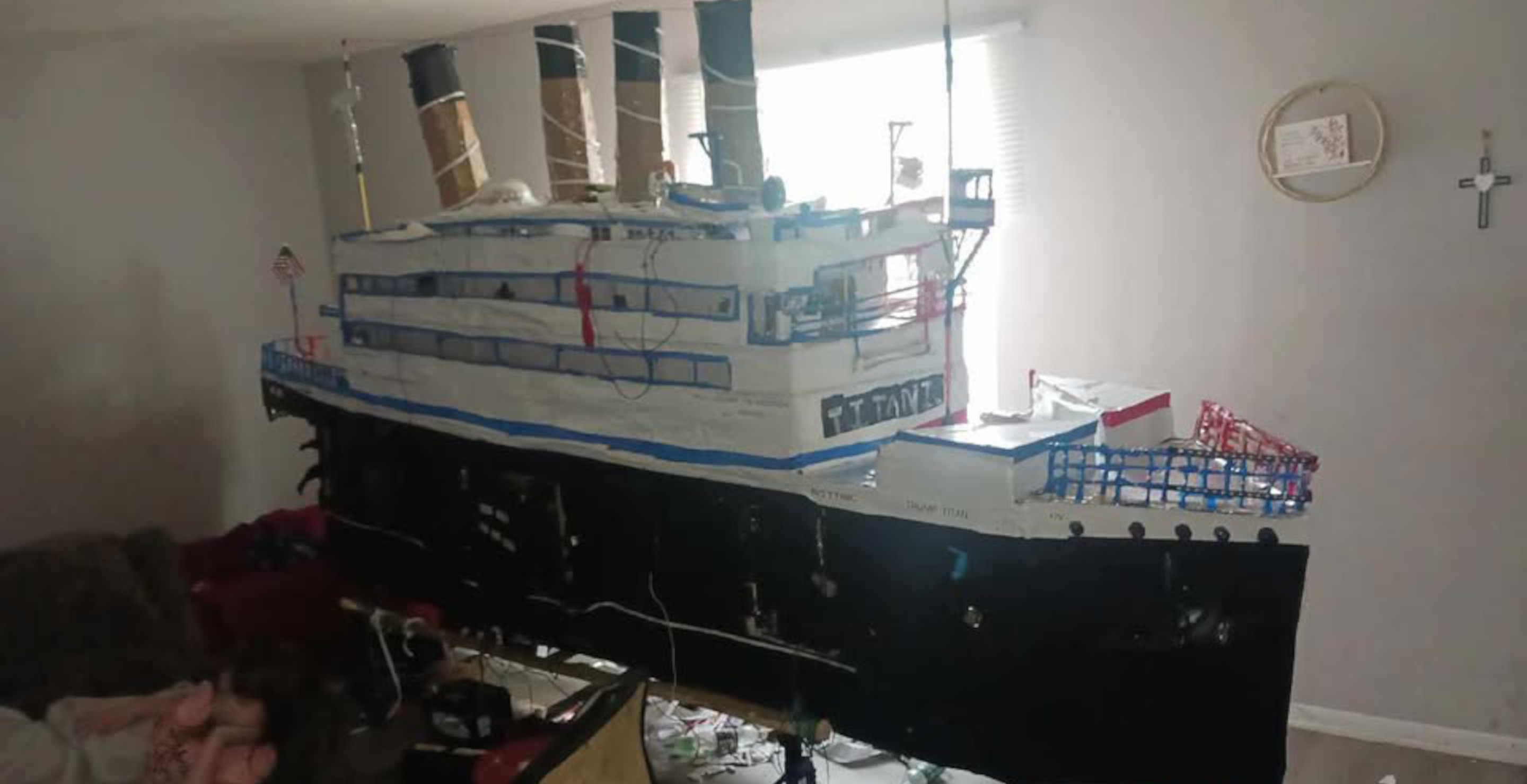 Man Builds Gigantic Trump Ship Out Of Beer Boxes, Plans To Sail It For Big July 4 Bash