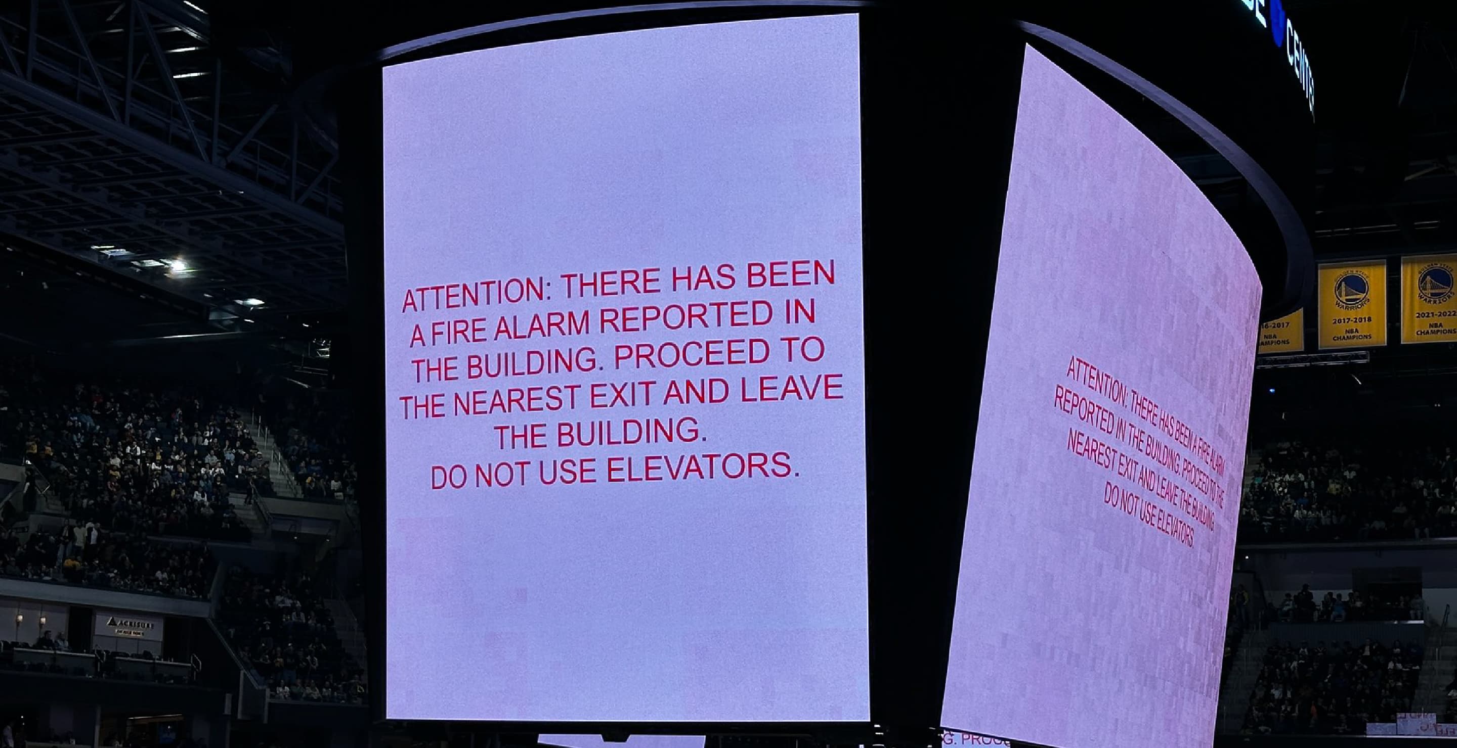 NBA Game Fire Alarm