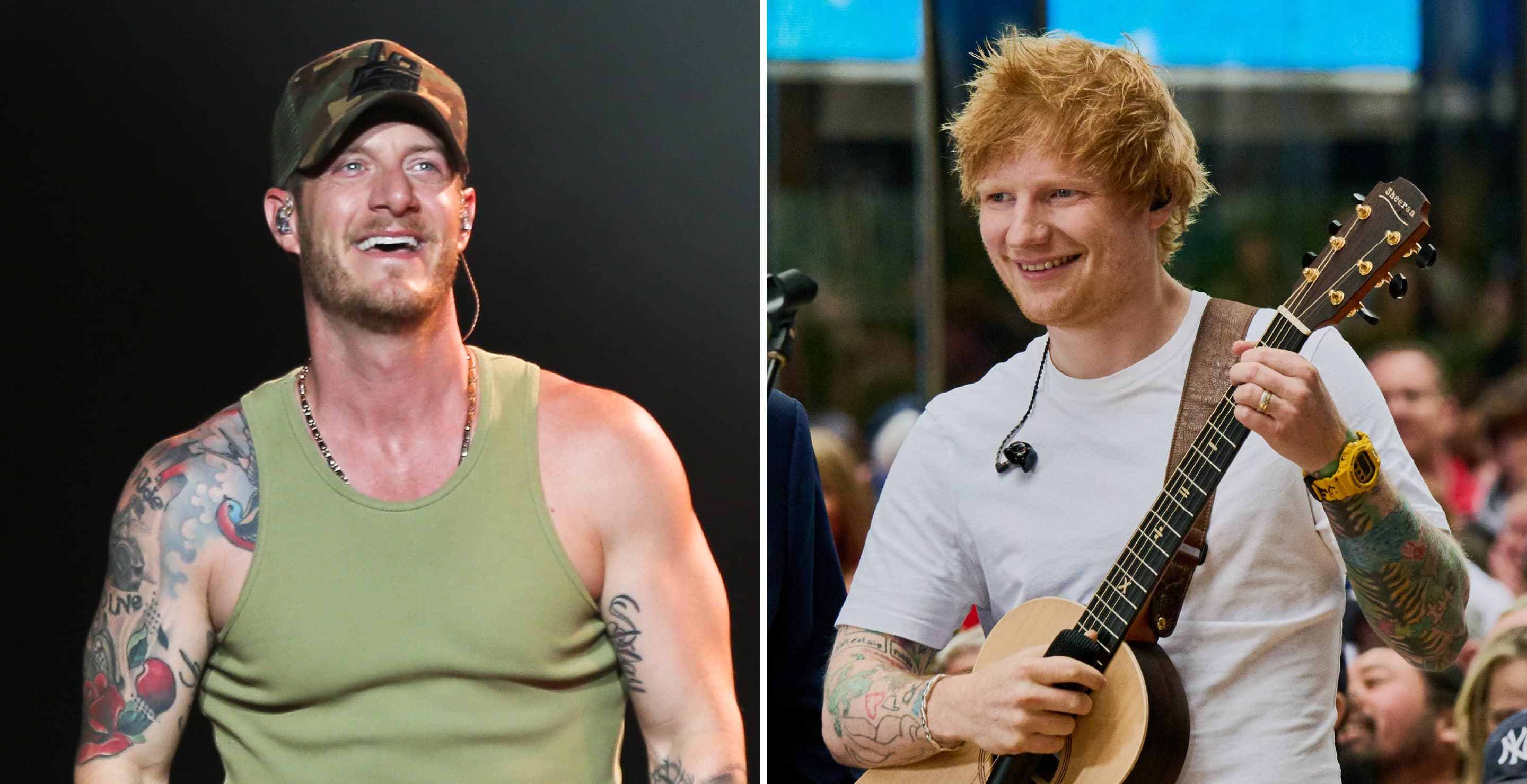 Tyler Hubbard and Ed Sheeran