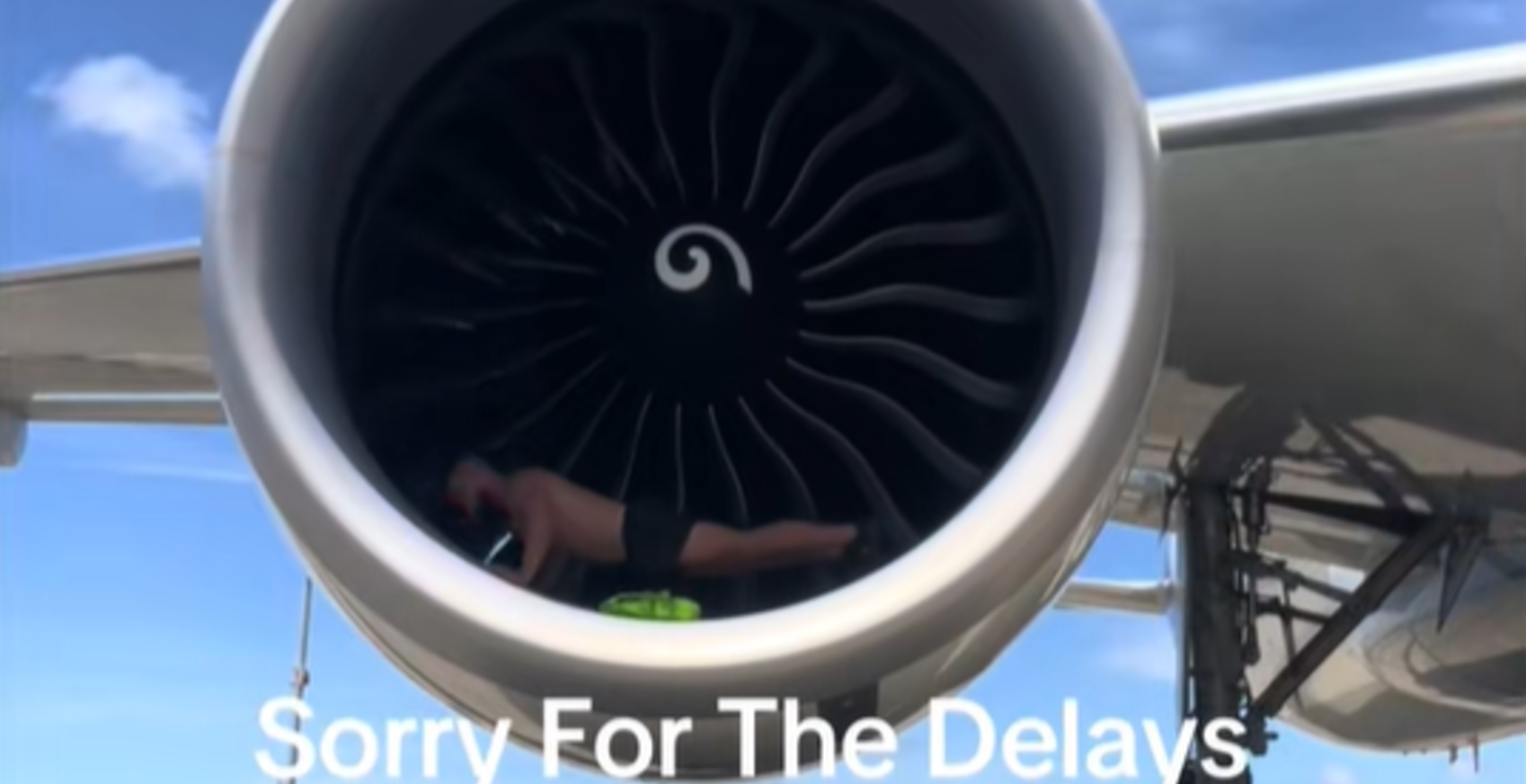 Baggage Handler Garners Backlash For Dangerous Shirtless Stunt Near Spinning Jet Engine
