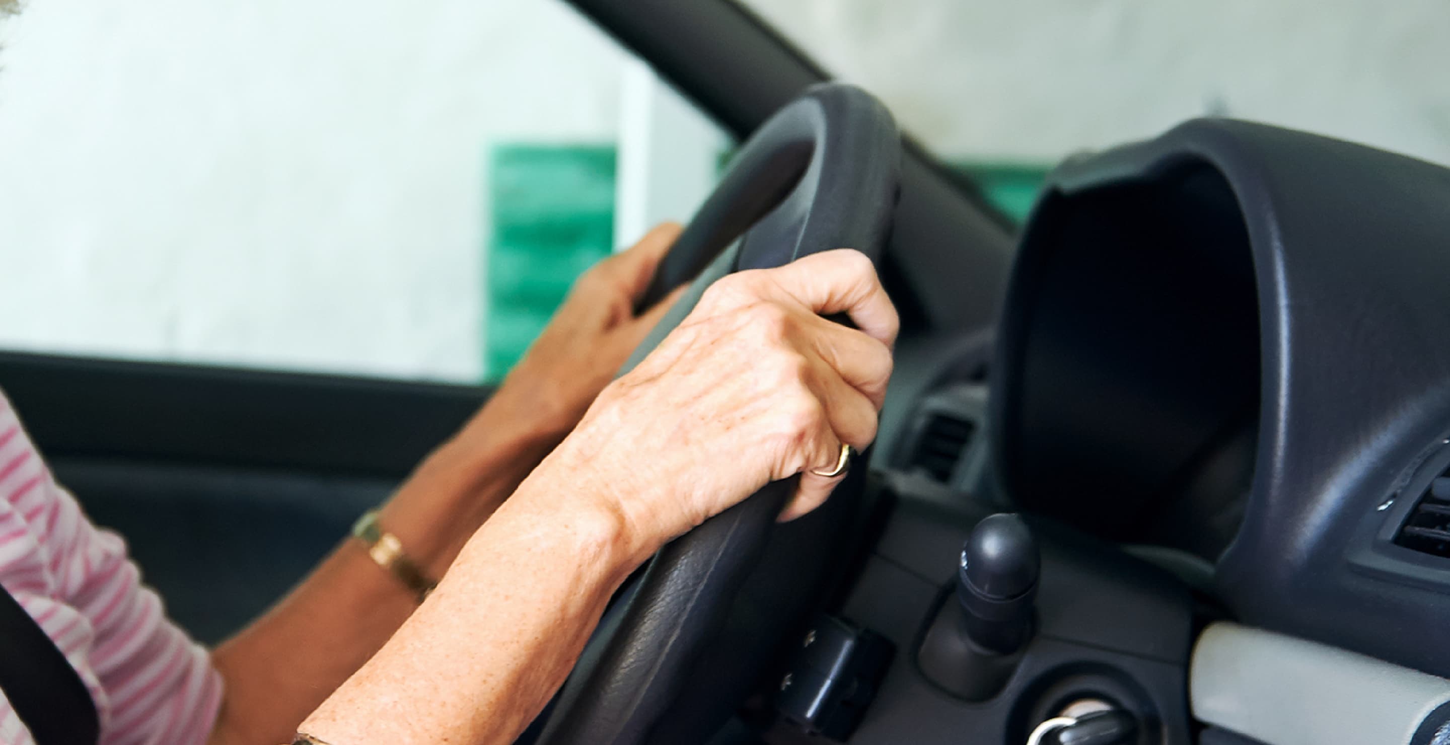 Elderly Woman Driving