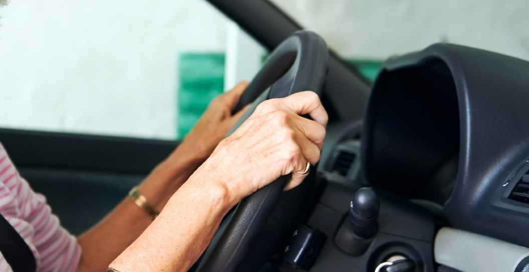 Elderly Woman Driving